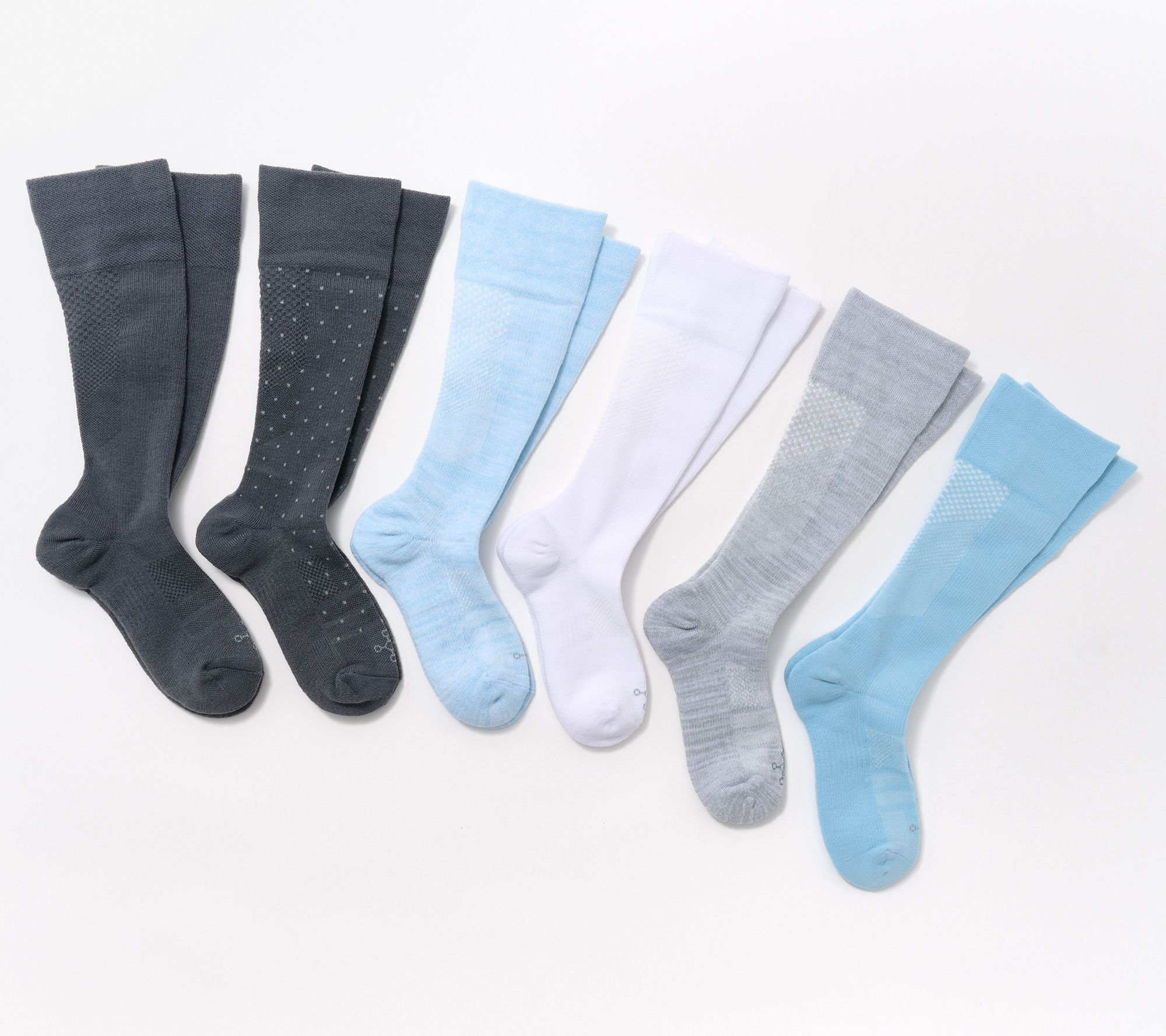 Tommie Copper 6Pk SnugStay OTC Compression Socks