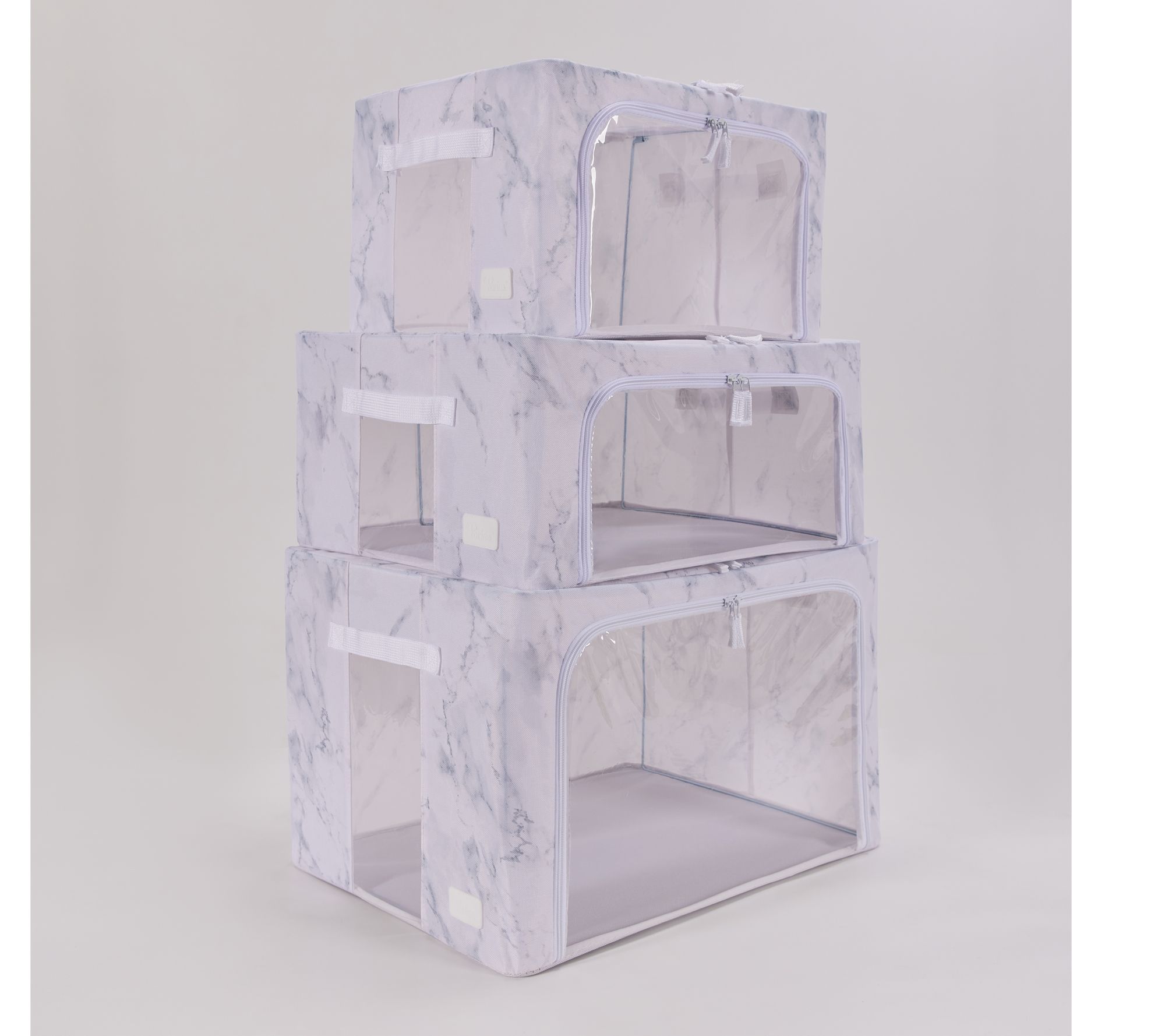 Periea S/3 Collapsible Small, Medium and Large Storage Boxes