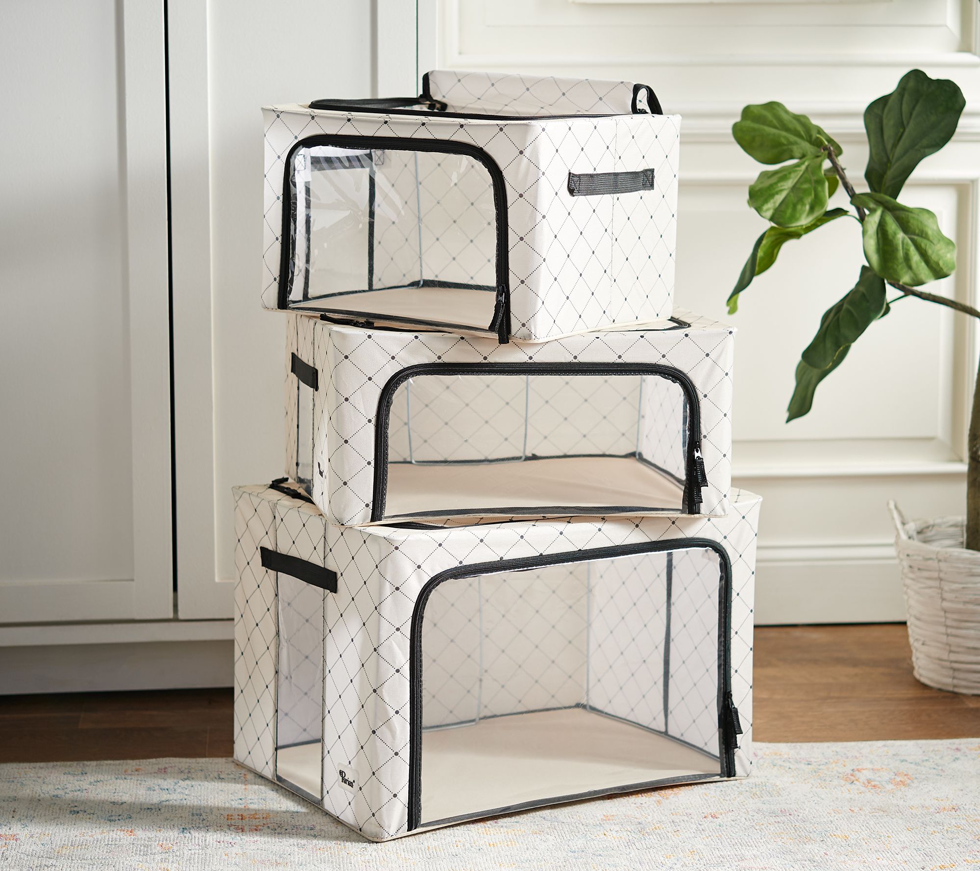 Periea Set of 3 Small or Large Collapsible Storage Boxes 