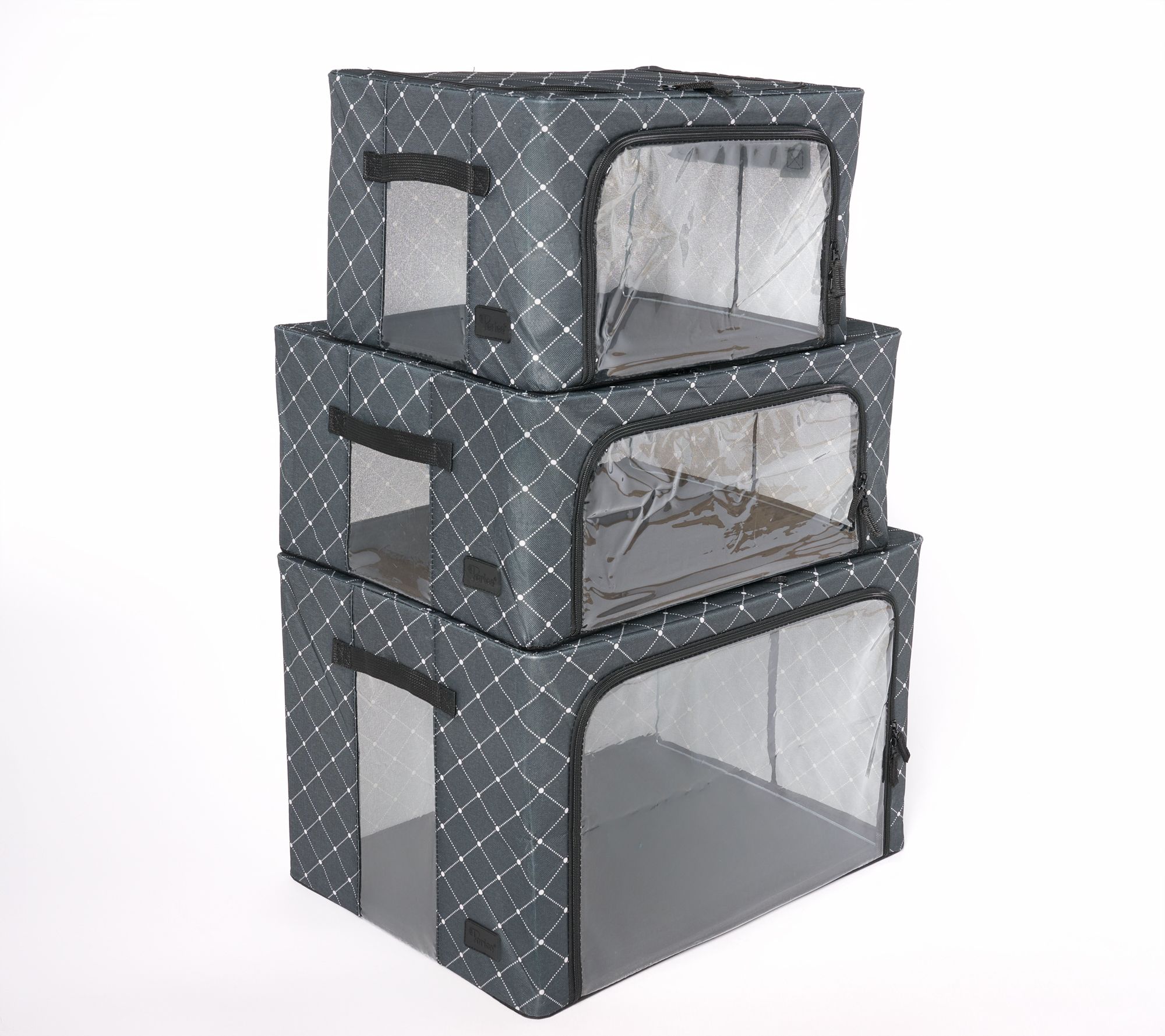 Periea S/3 Collapsible Small, Medium and Large Storage Boxes