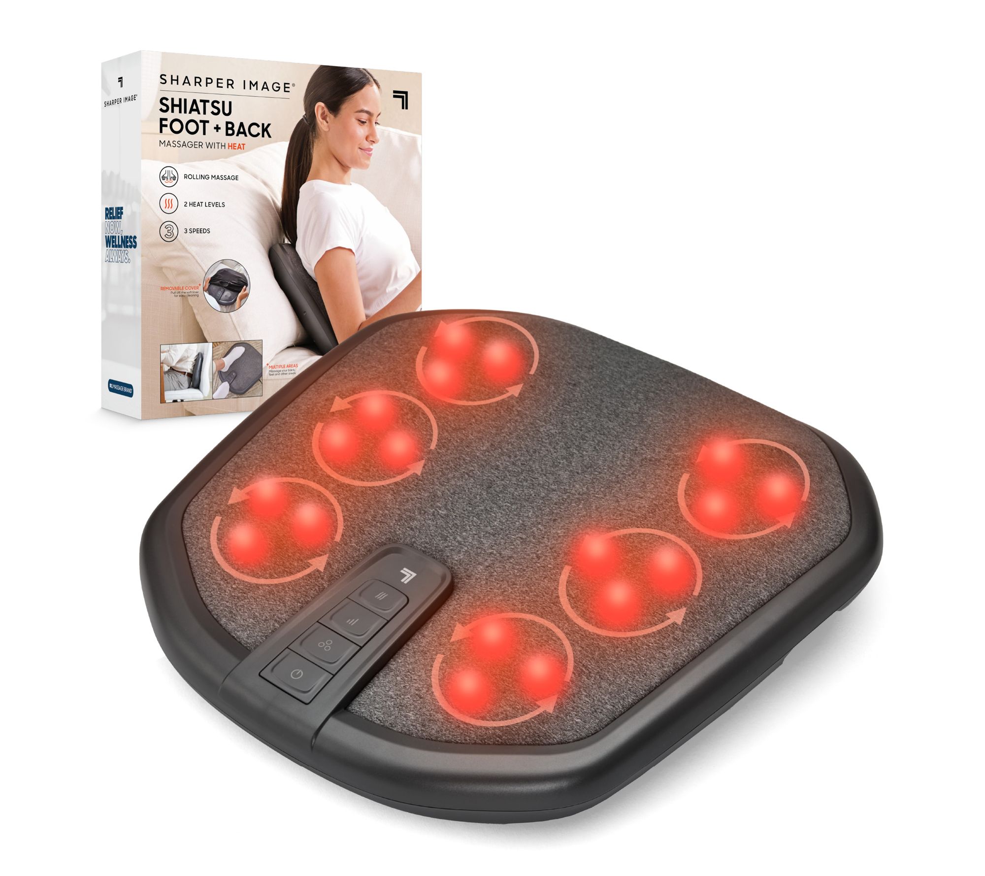 Sharper Image Massager Foot and Back Shiatsu