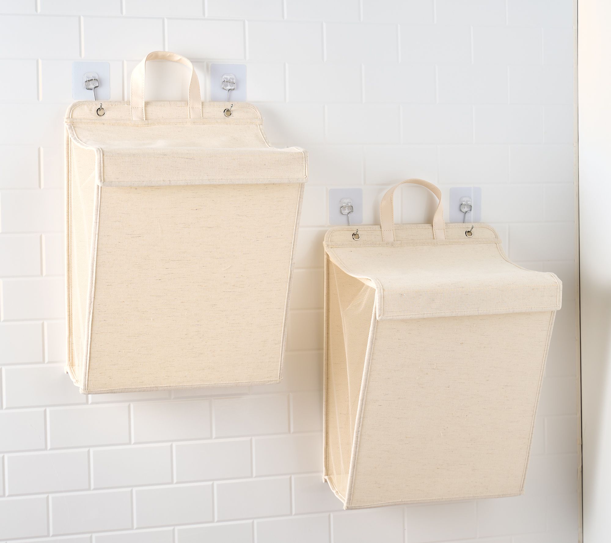 "As Is" Henning Lee Set of 2 Foldable Hanging Hamper