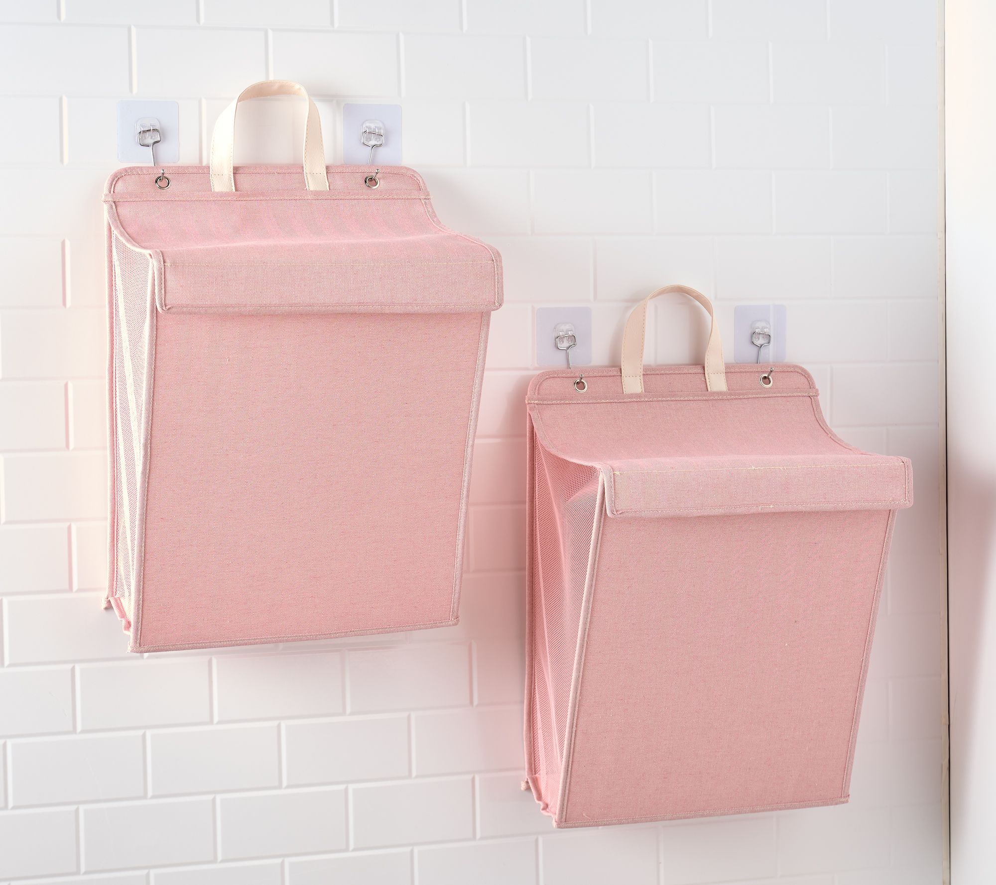 "As Is" Henning Lee Set of 2 Foldable Hanging Hamper