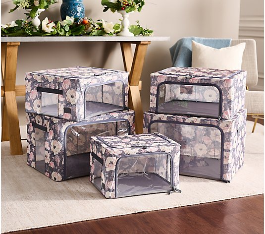 Periea Set of 5 Collapsible Storage Box Collection