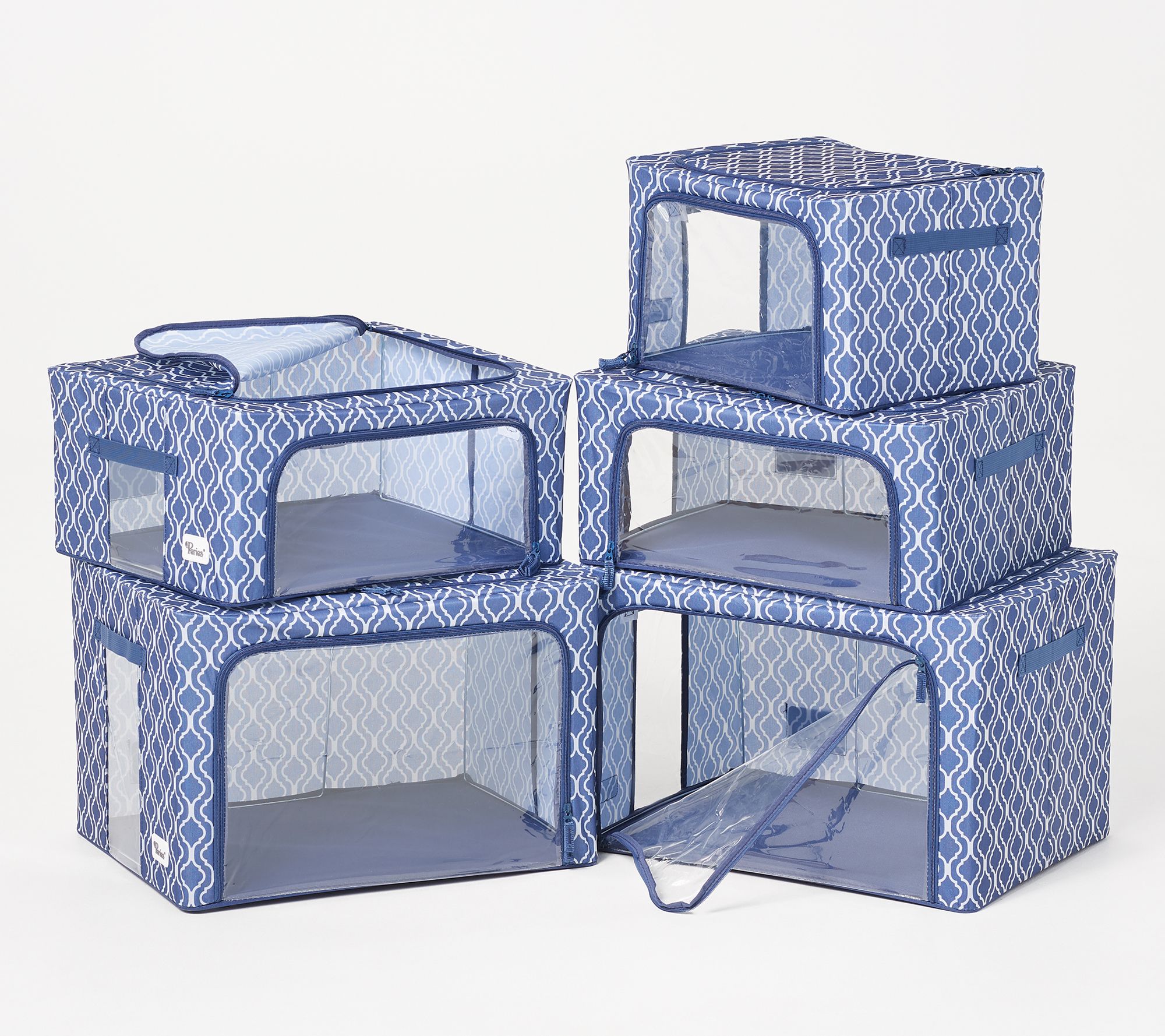 Periea Set of 5 Collapsible Storage Box Collection - QVC.com Periea Set of 5 Collapsible Storage Box Collection - QVC.com