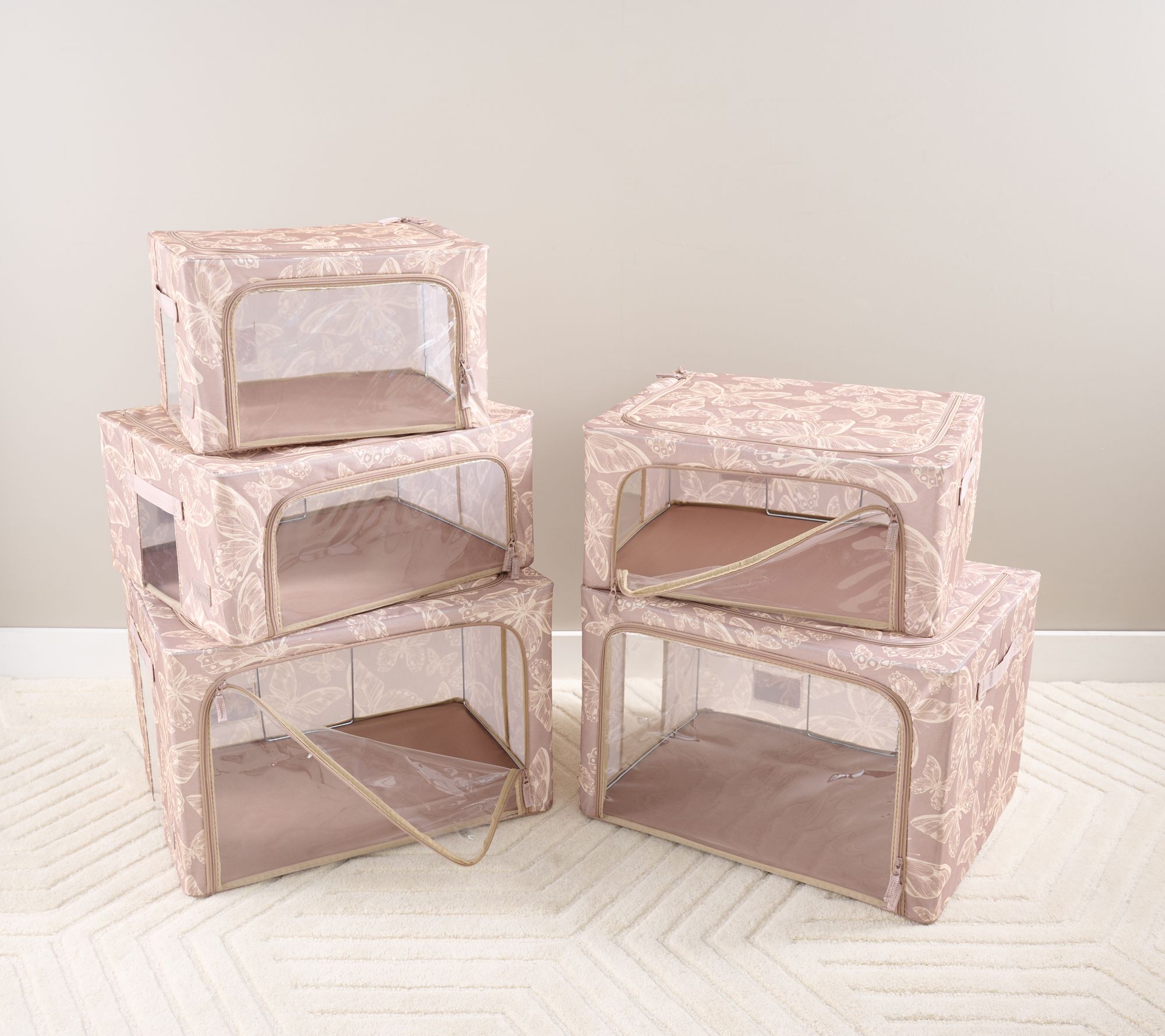 Periea Set of 5 Collapsible Storage Box Collection