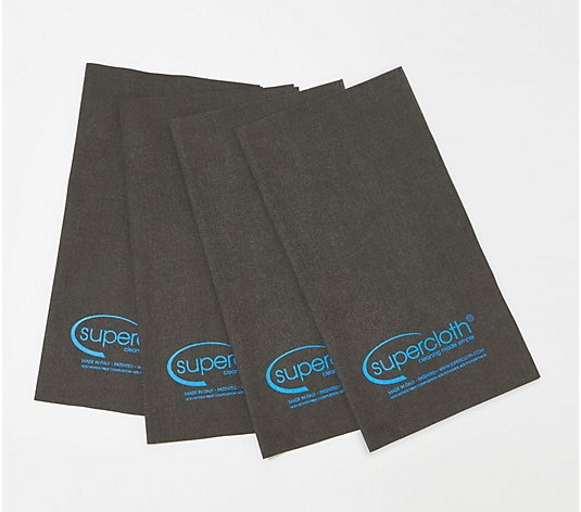 Supercloth Set of 4 Premium Multi-Surface Cleaning Cloths
