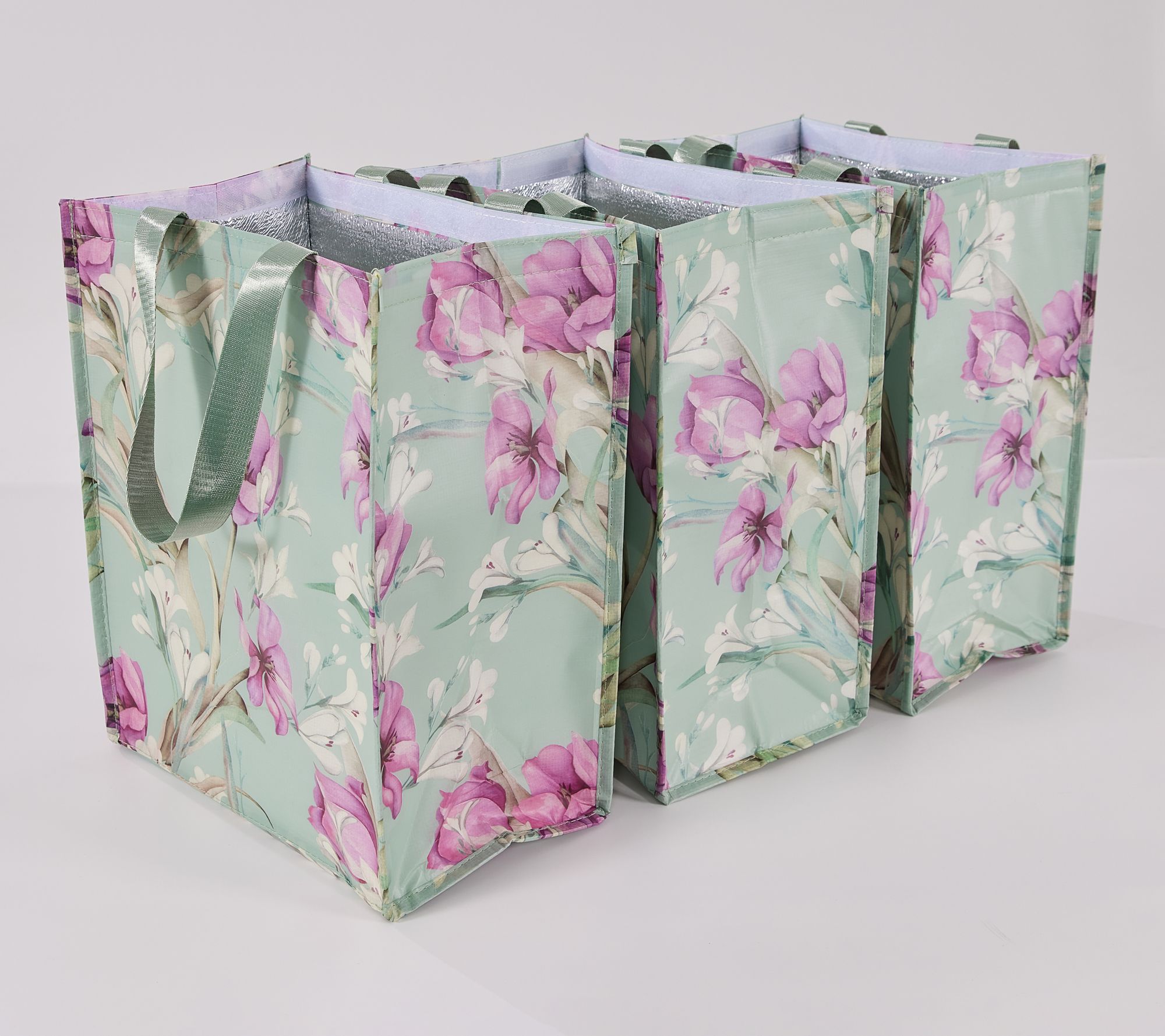 "As Is" Periea Set of 3 Insulated Shopper Totes