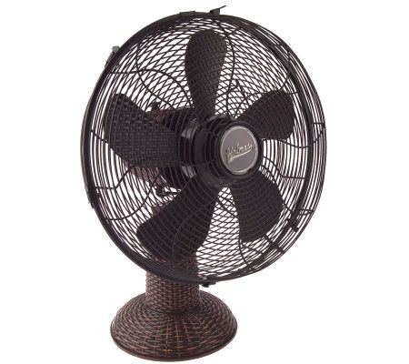 Wicker Design 3-Speed Oscillating Table Top Fan - QVC.com