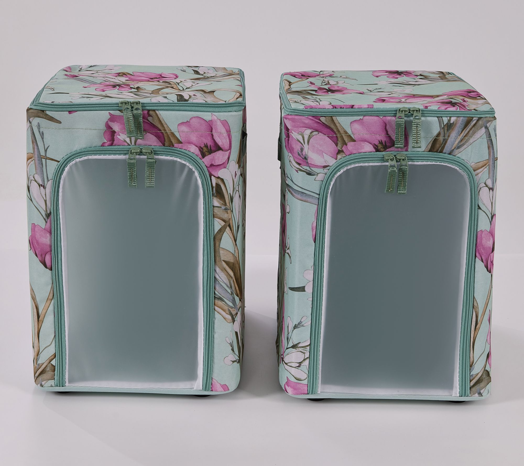 "As Is" Periea Set/2 Medium Bathroom Storage with Dividers