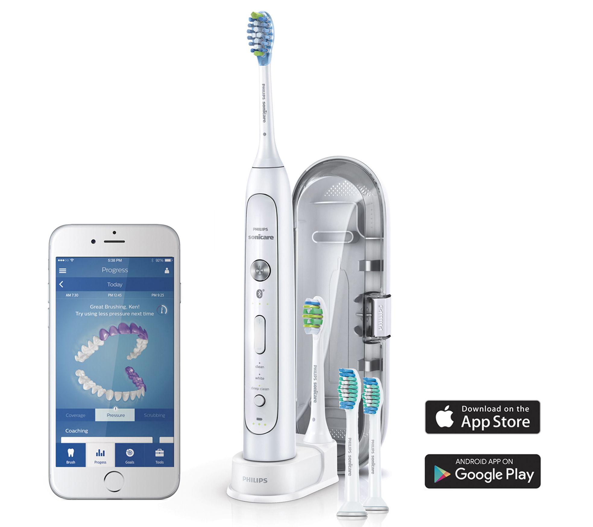 (QVC) Beauty iQ PhilipsSonicare FlexCare Platinum Connected