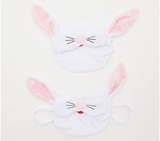 Set of 2 Novelty Animal Face Coverings