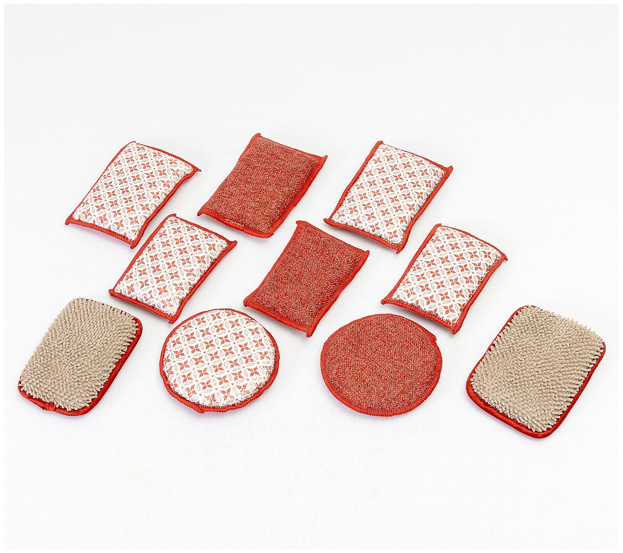 Campanelli Microfiber & Diamondfiber Washable 10pc Sponge Set