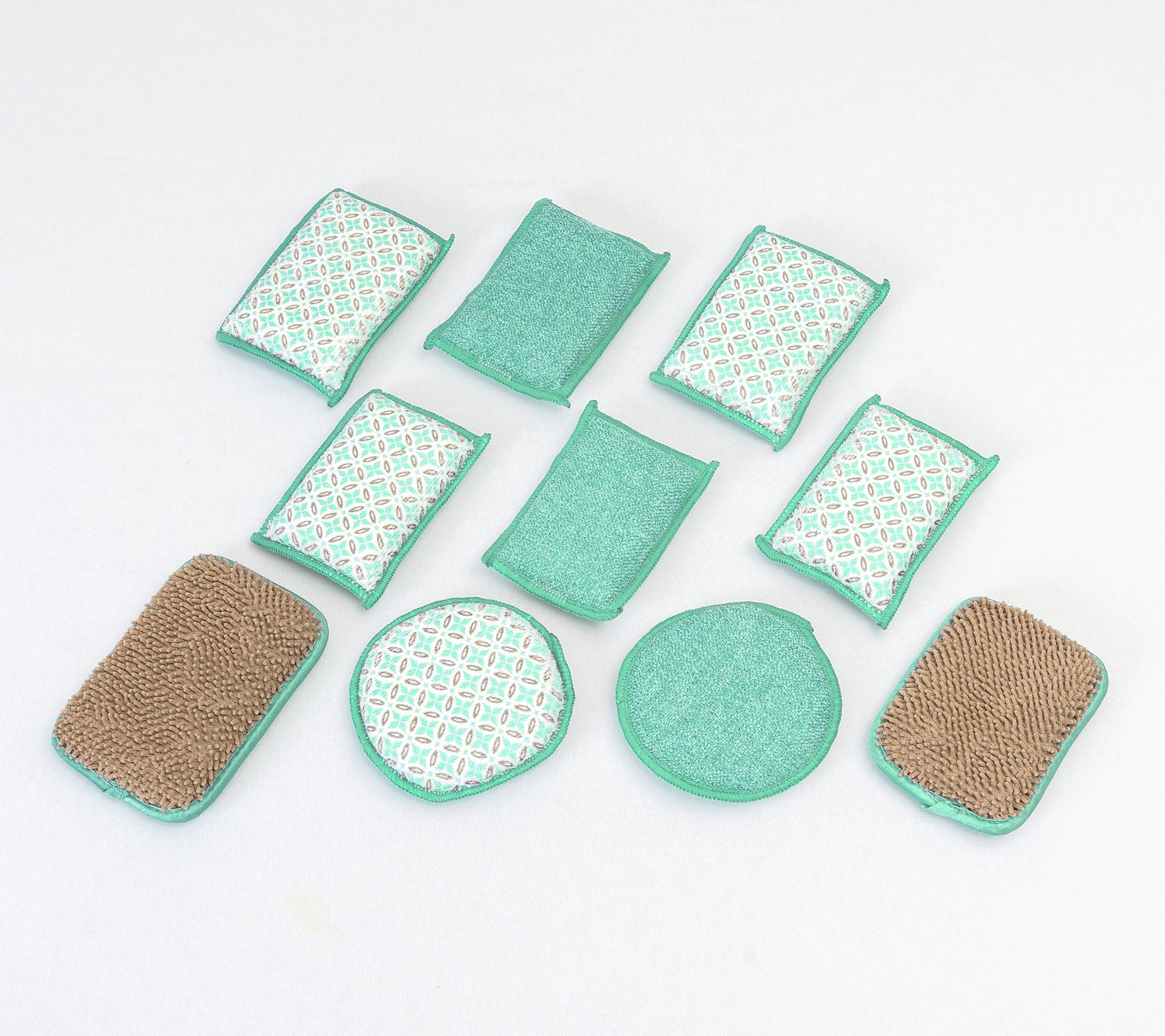 CAMPANELLI Microfiber & Diamondfiber Washable 10pc Sponge Set