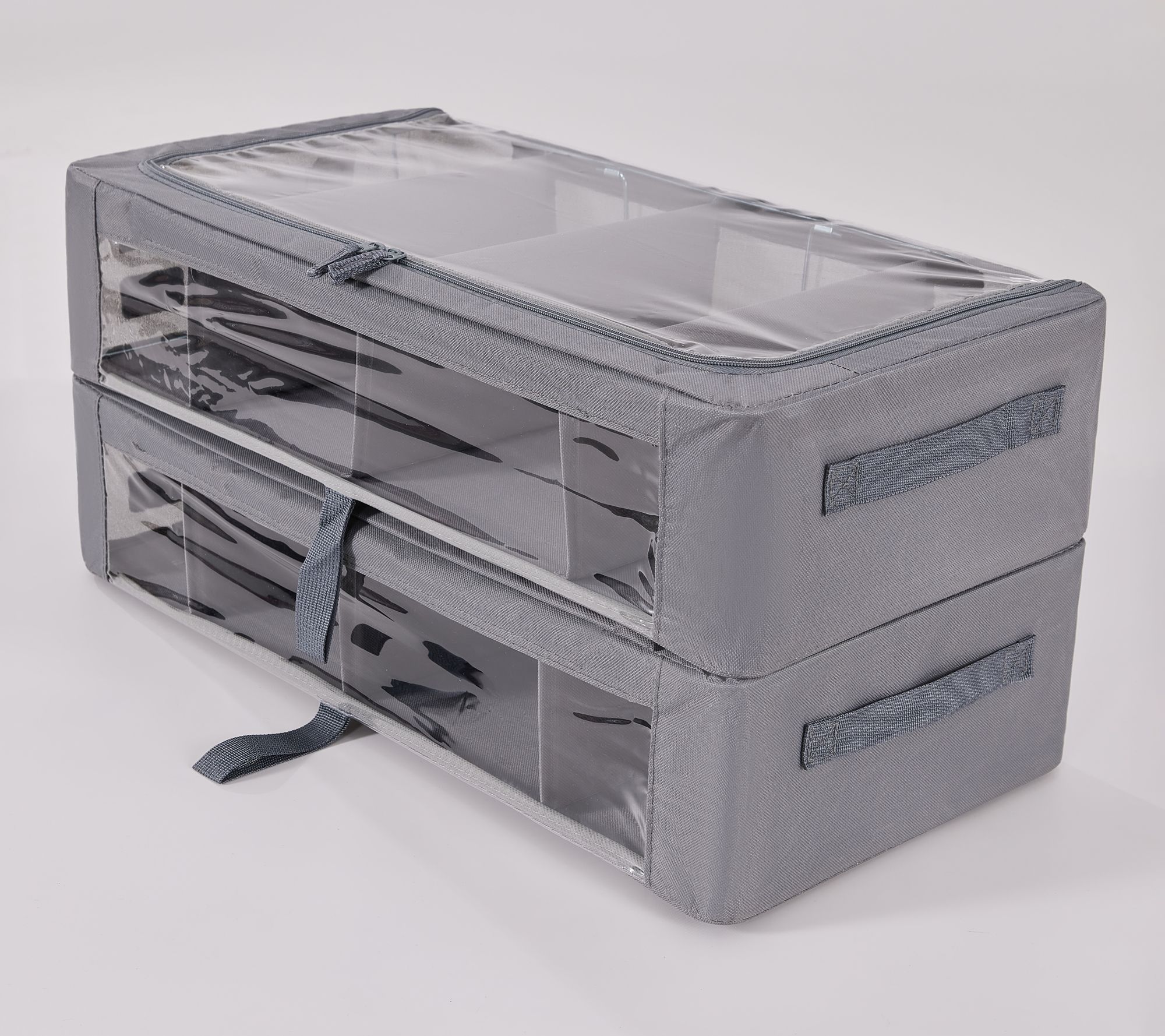 "As Is" Periea Set/2 Med Storage with Dividers and Gliders