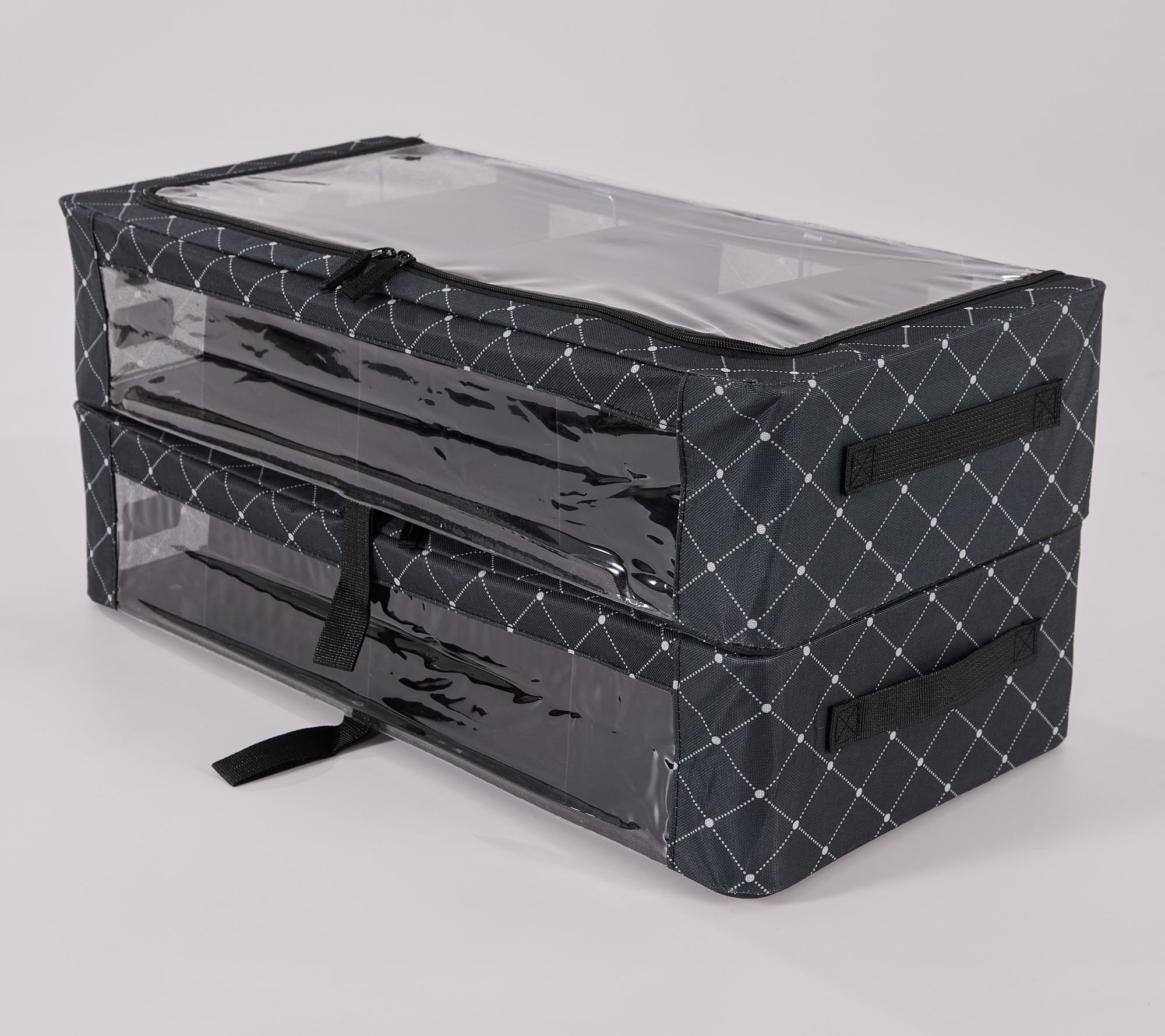 "As Is" Periea Set/2 Med Storage with Dividers and Gliders