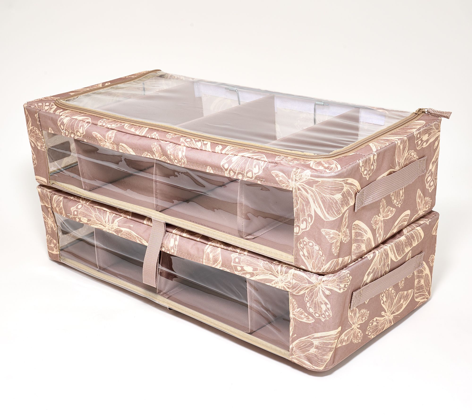 "As Is" Periea Set/2 Med Storage with Dividers and Gliders