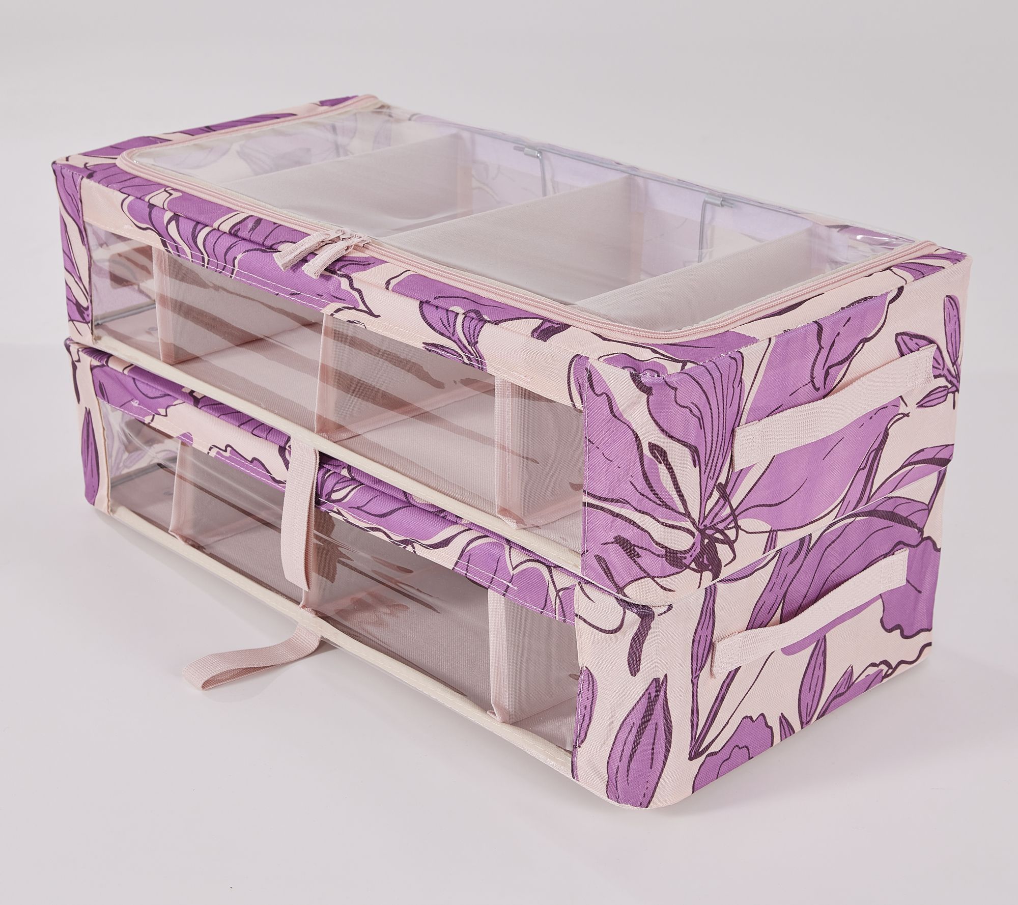 "As Is" Periea Set/2 Med Storage with Dividers and Gliders