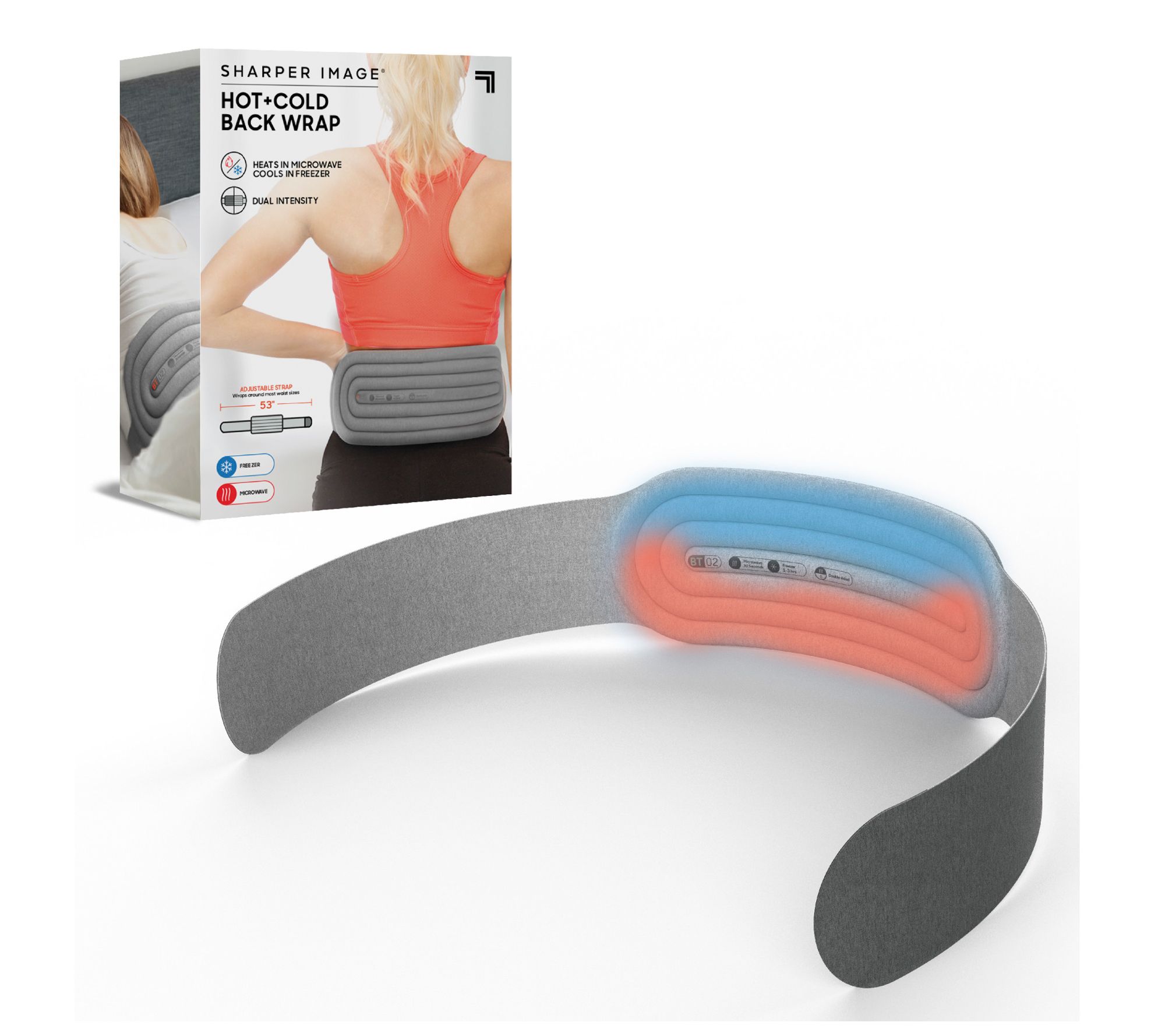 Sharper Image Hot & Cold Therapy Compression Back Wrap