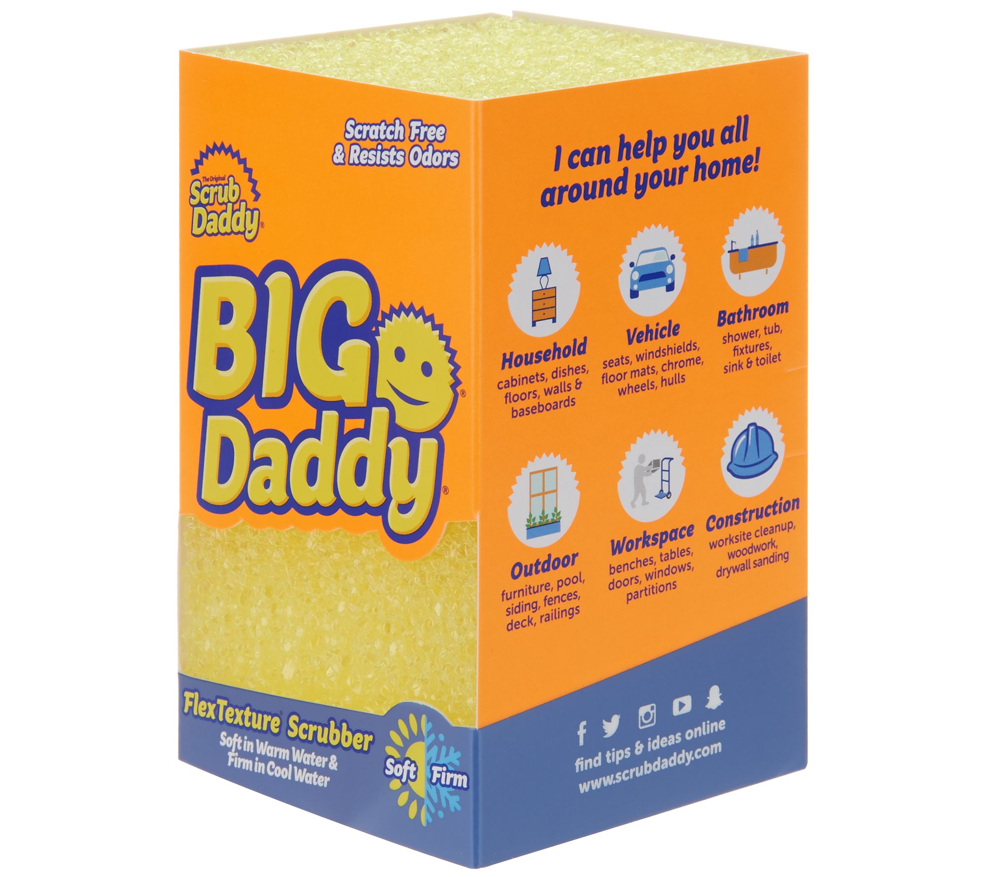 Big Daddy Set of 5 FlexTexture Jumbo Size Cleaning Blocks