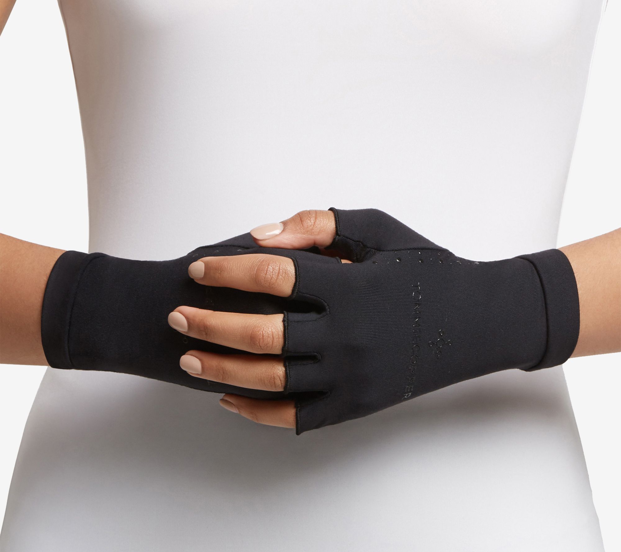 Tommie Copper Infrared Compression Fingerless Gloves 