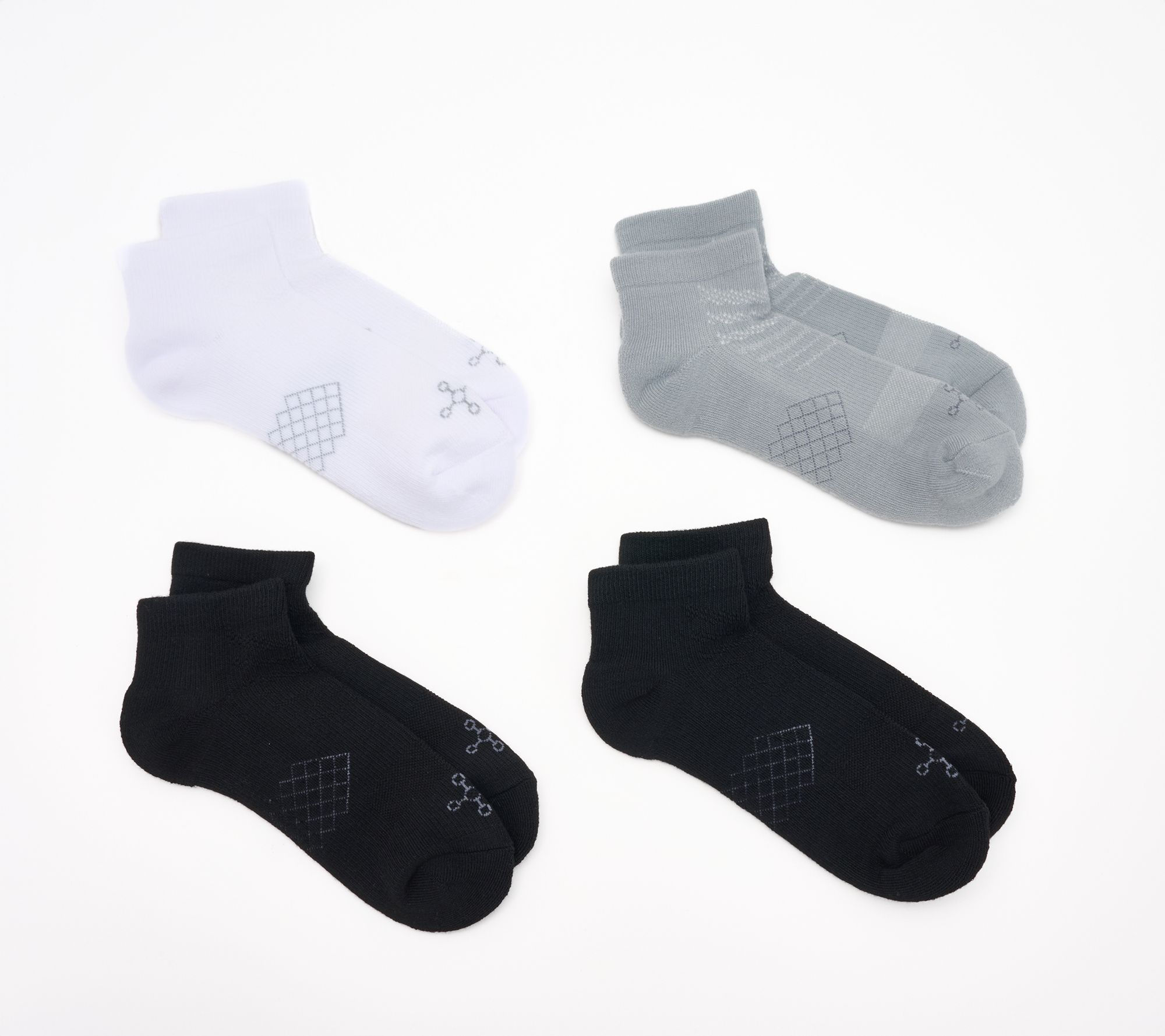 Tommie Copper 4pk UltraBlend Ankle Compression Socks