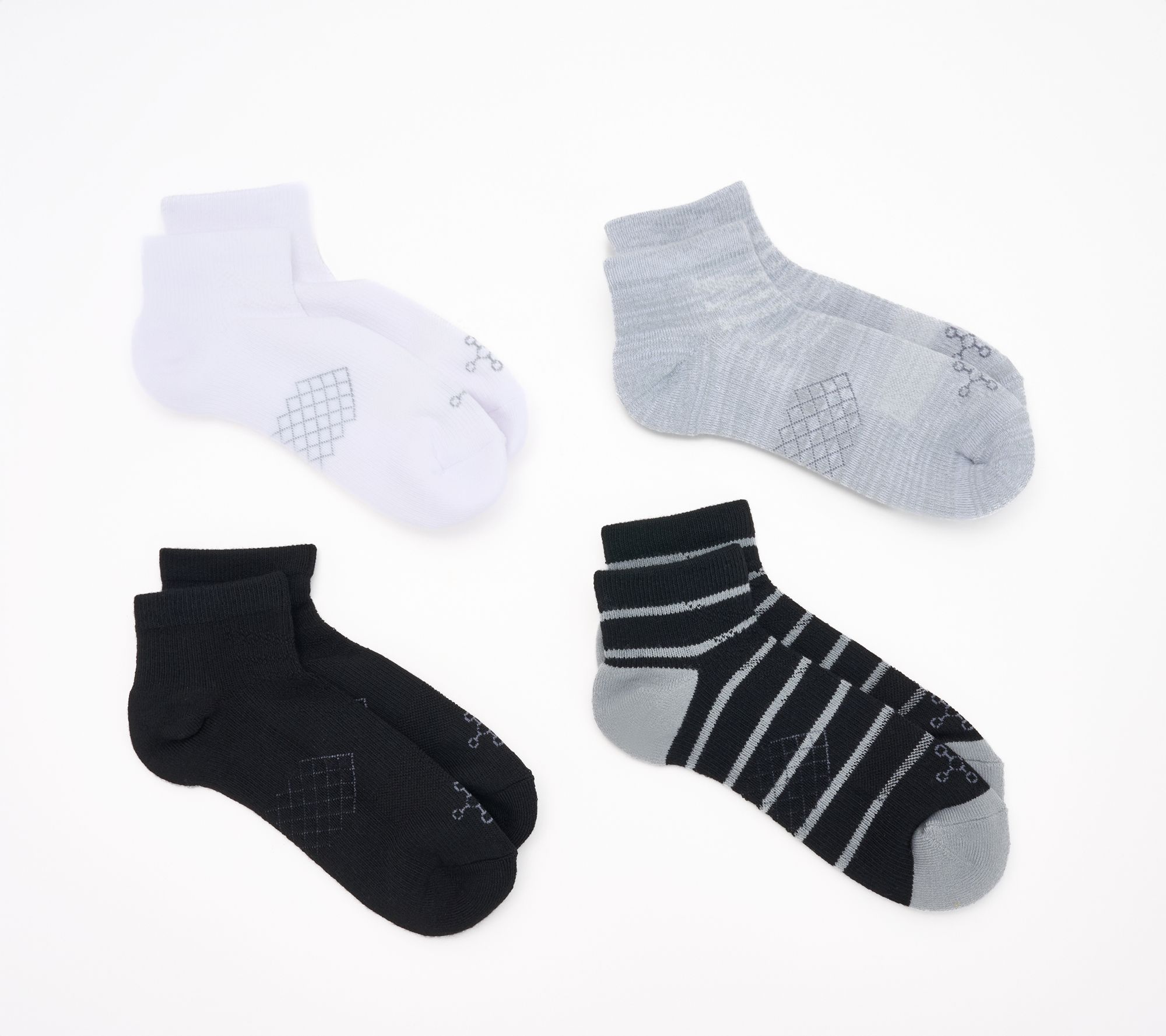 Tommie Copper 4pk UltraBlend Ankle Compression Socks