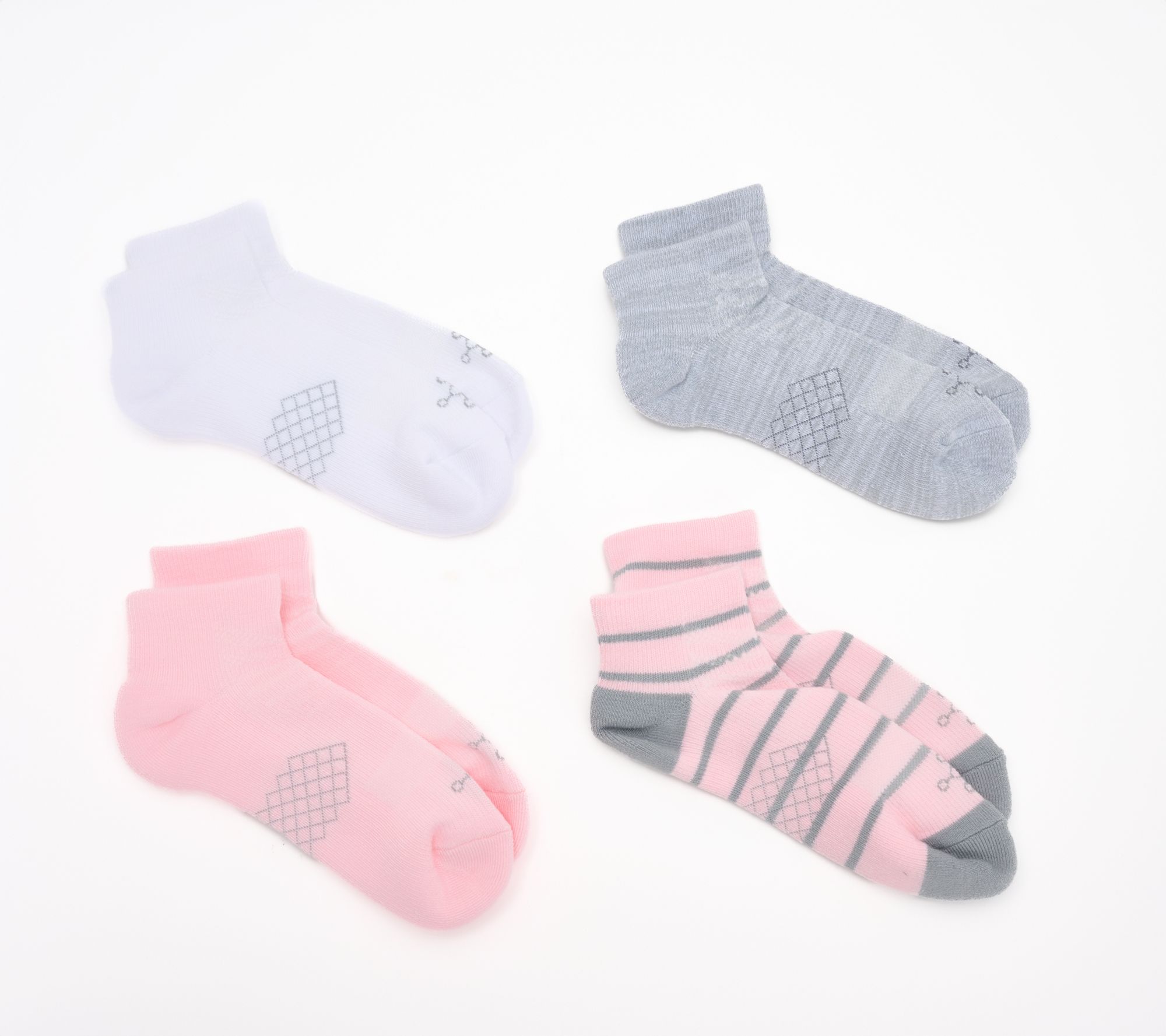 Tommie Copper 4pk UltraBlend Ankle Compression Socks