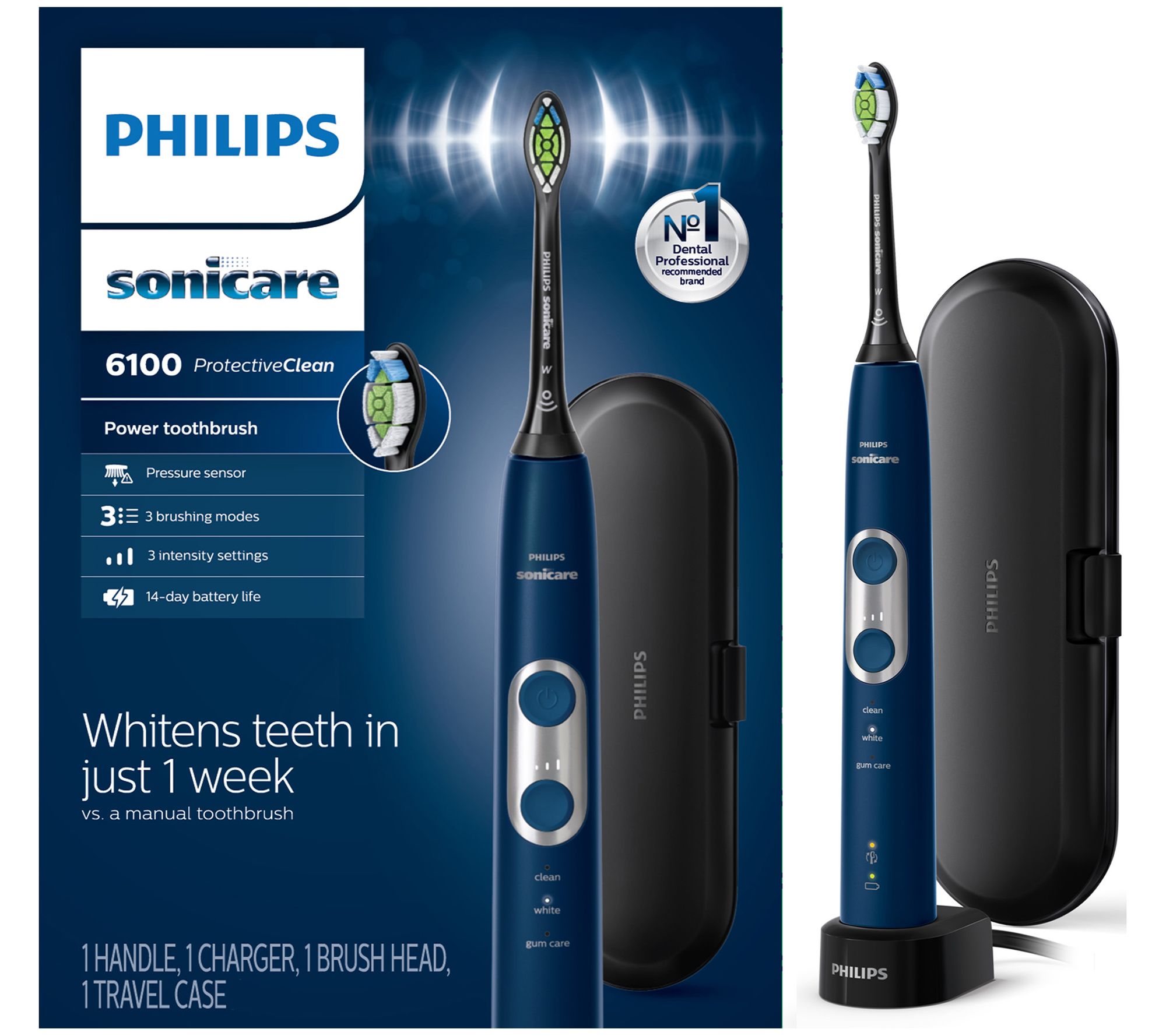  Philips Sonicare Protective 6100 Rechargeable Toothbrush