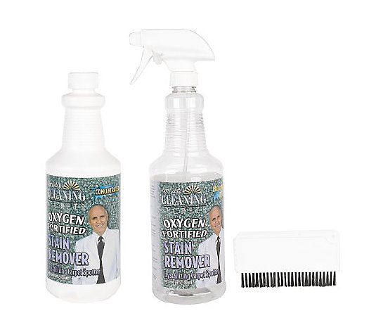 Don Aslett's OxygenFortified Stain Remover with WhizGroom Brush 