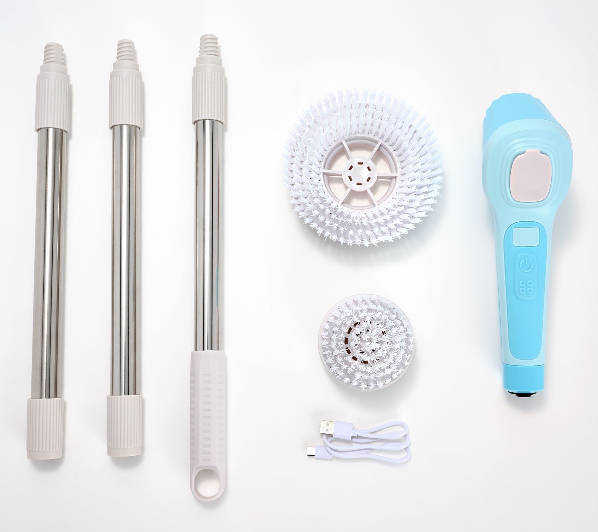 Teko Power Scrubber with Built-in Cleanser Tank & 3 Accessories