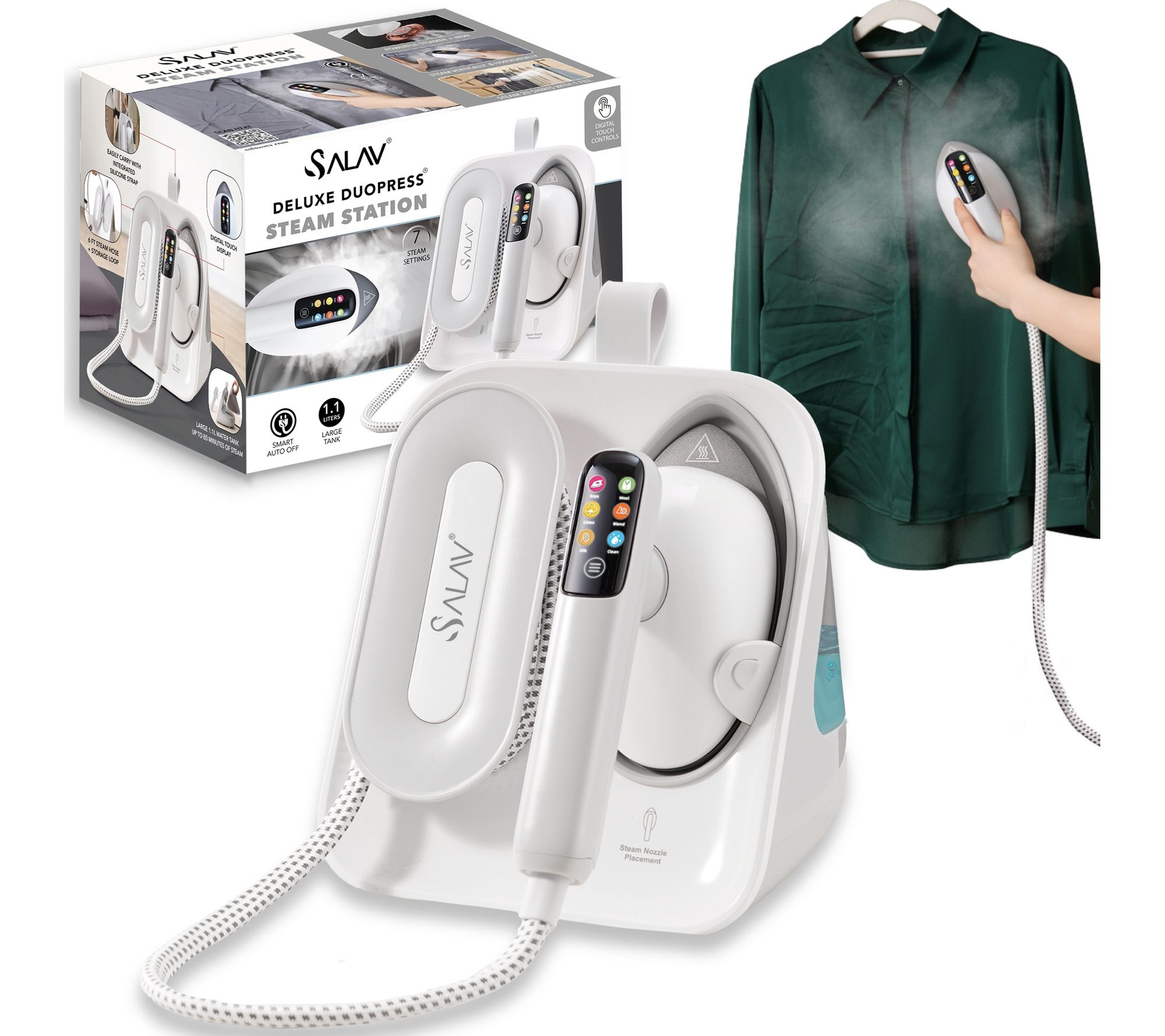 SALAV Deluxe DuoPress Steam Station With Digital Display