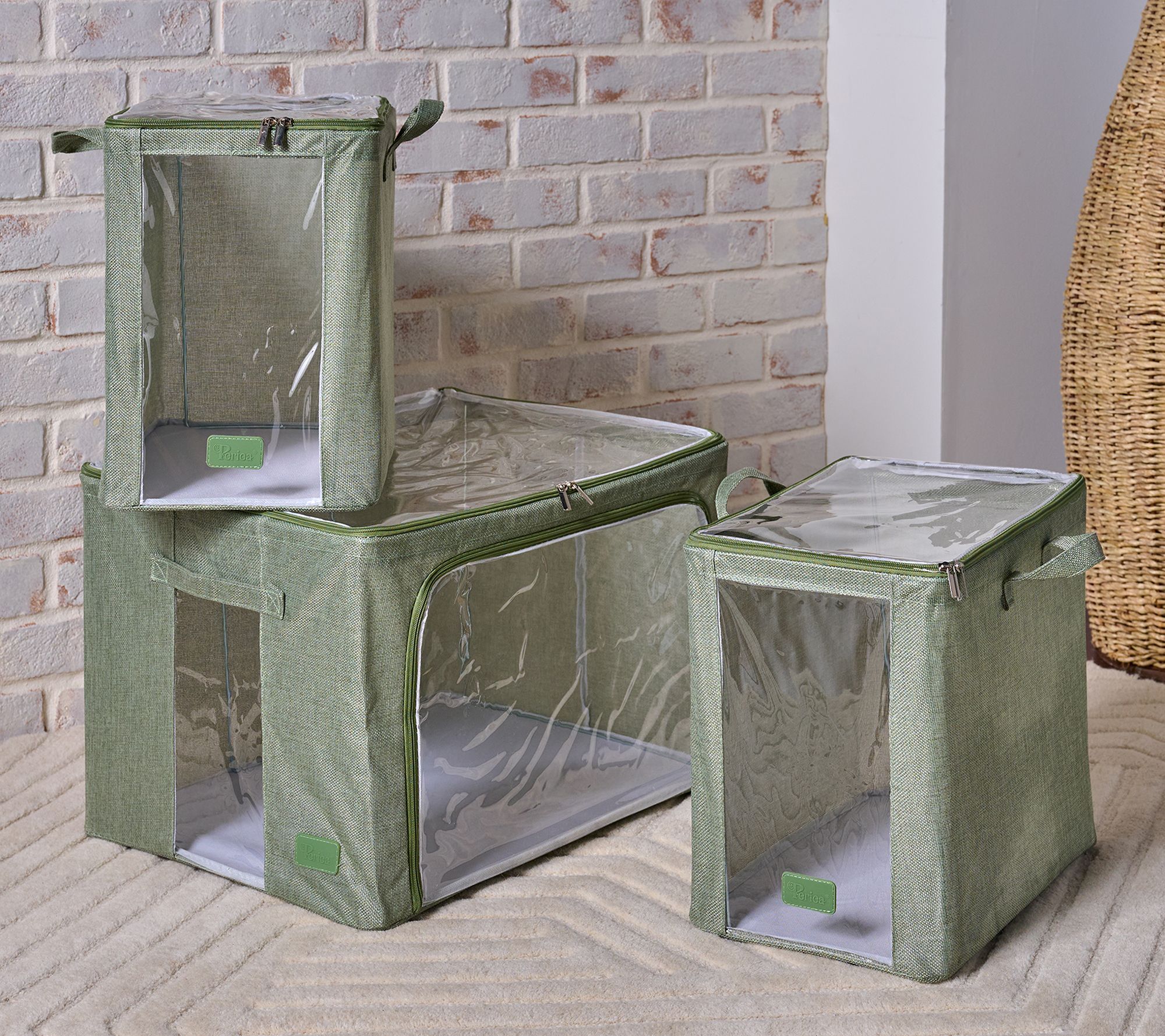 "As Is" Periea 3 Piece Large Storage Box with Nesting Baskets