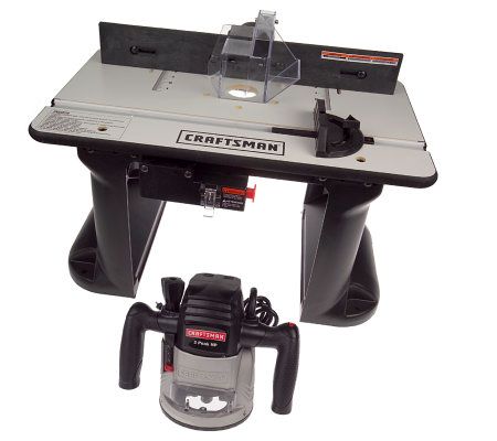 Craftsman 2 HP Router and Router Table Kit - QVC.com