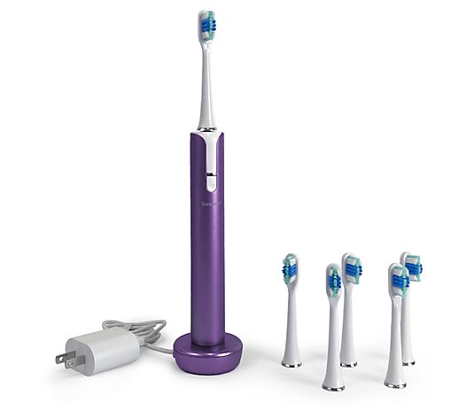 Soniclean Lux Rechargeable Toothbrush with 6 Brush Heads