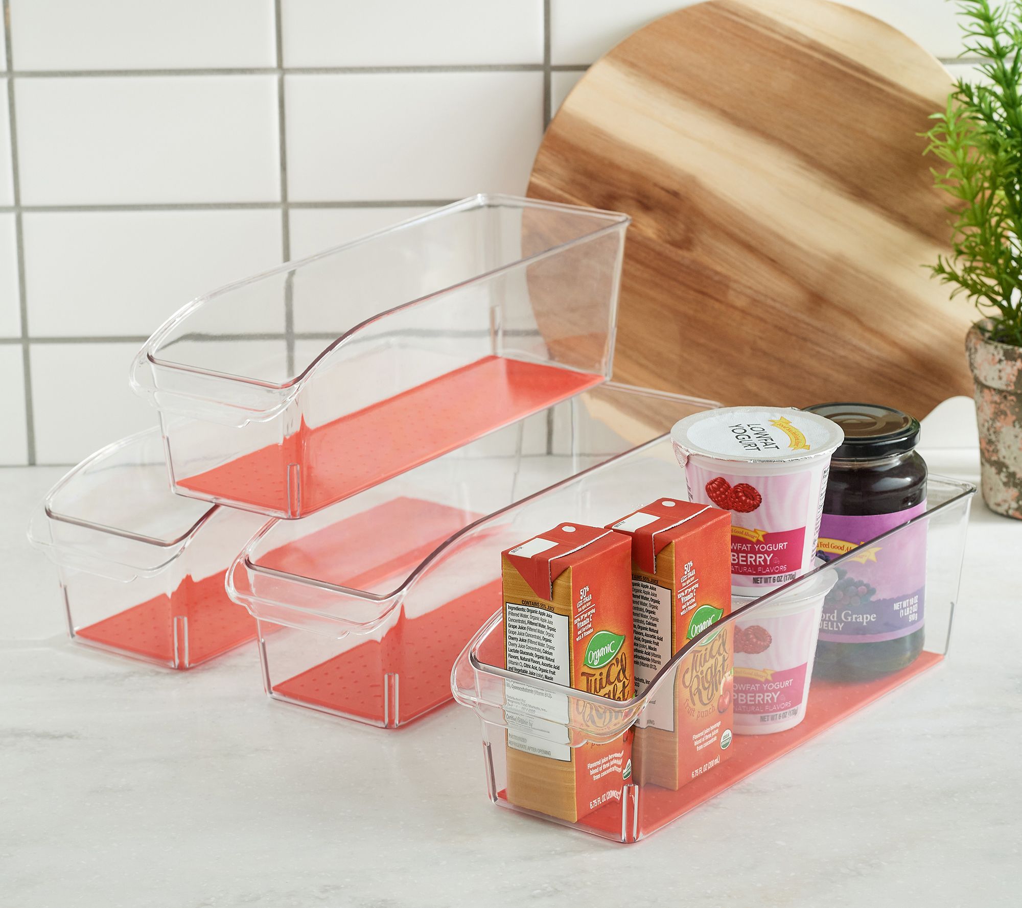 Sorbus Stackable Plastic Bins - Medium - 4 pack - QVC.com