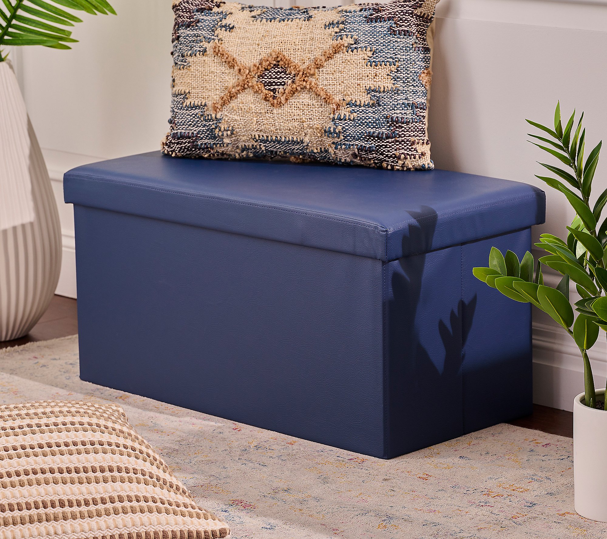 As Is Fresh Home Elements 30" Collapsible Storage Bench