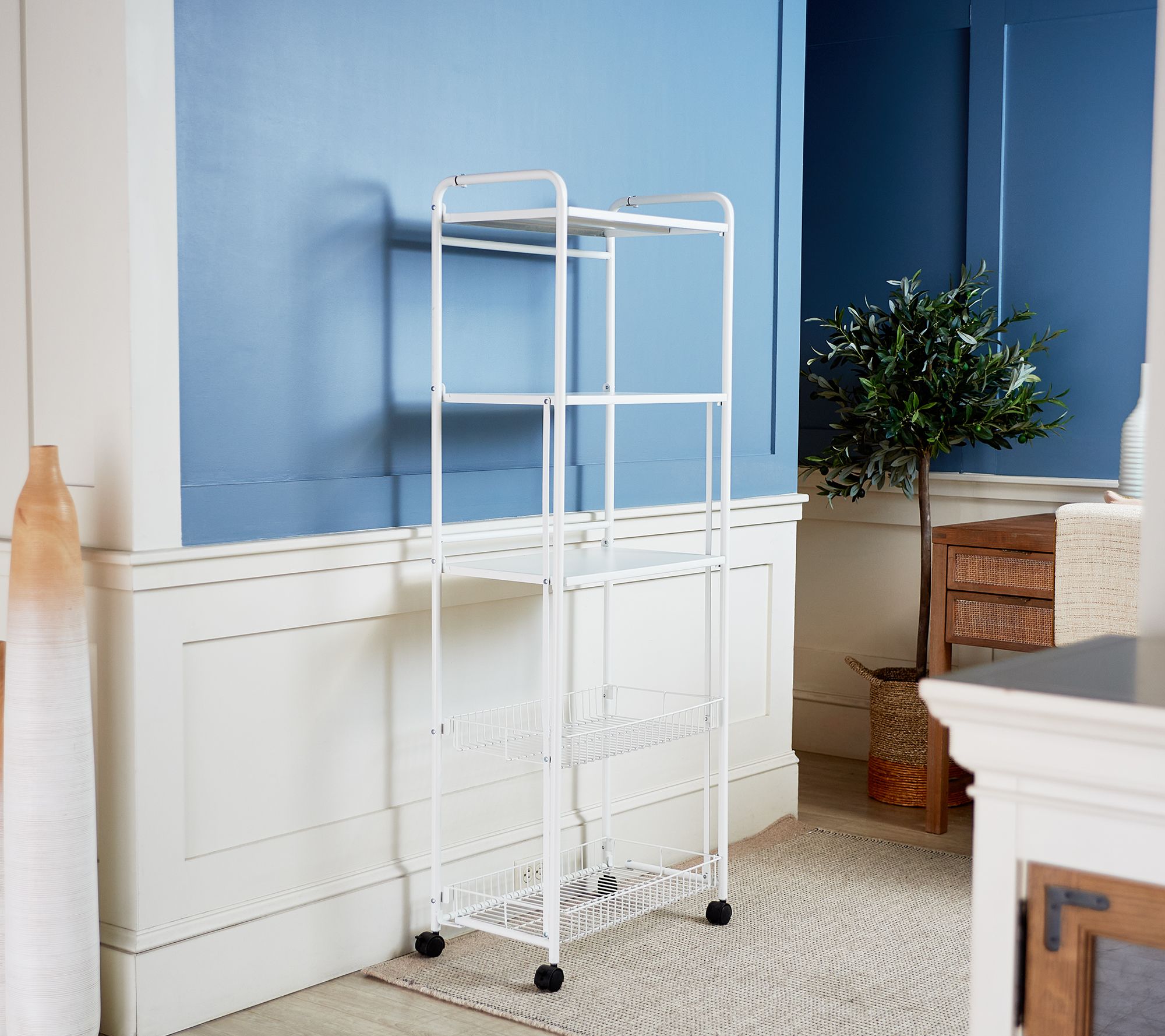 "As Is" PopIt 5Tier MultiPurpose Storage Rack with Baskets