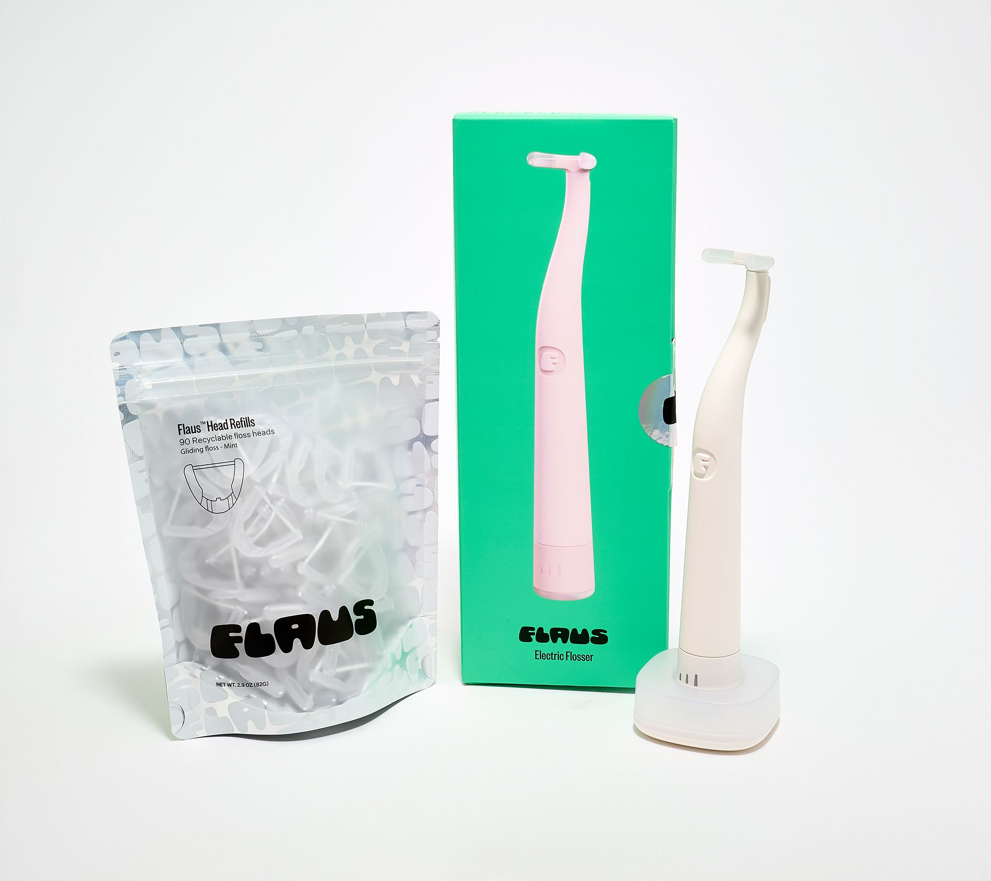 Flaus Electric Flosser with 135 Mint Floss Refills