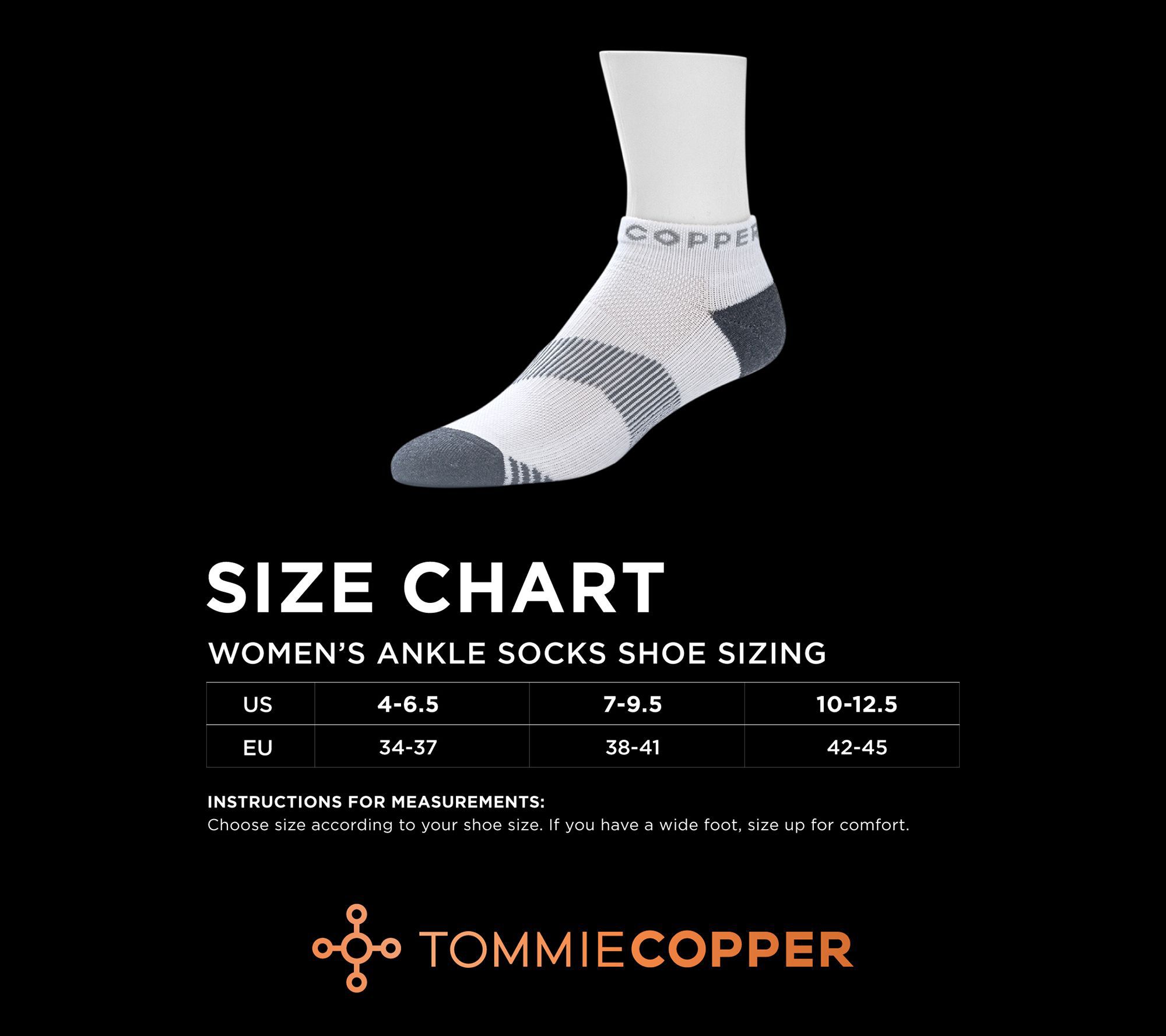 Tommie Copper 4Pack Ankle Compression Socks