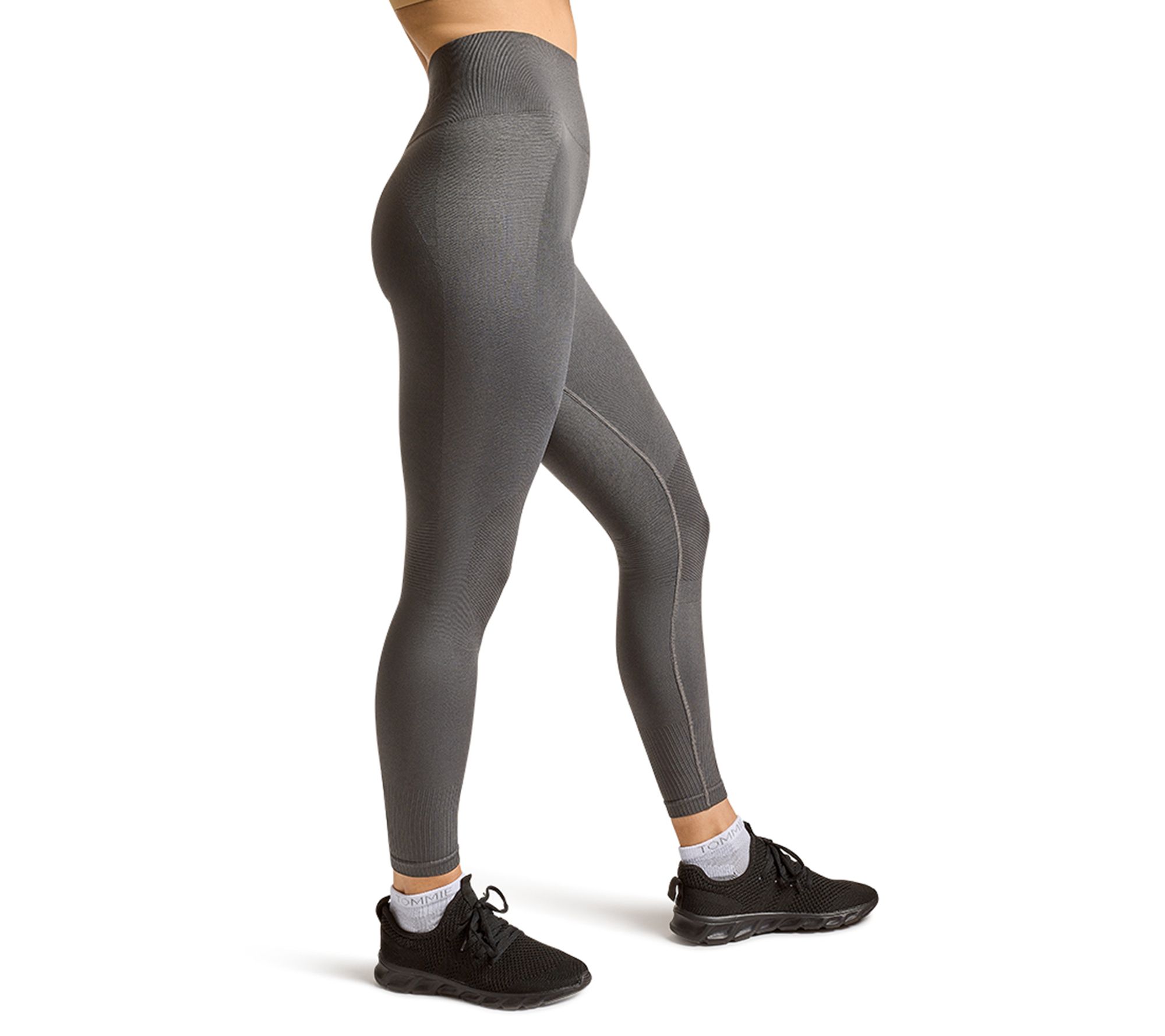 Tommie Copper Ultra-Fit Back Support Ankle Length Leggings Slate Gray
