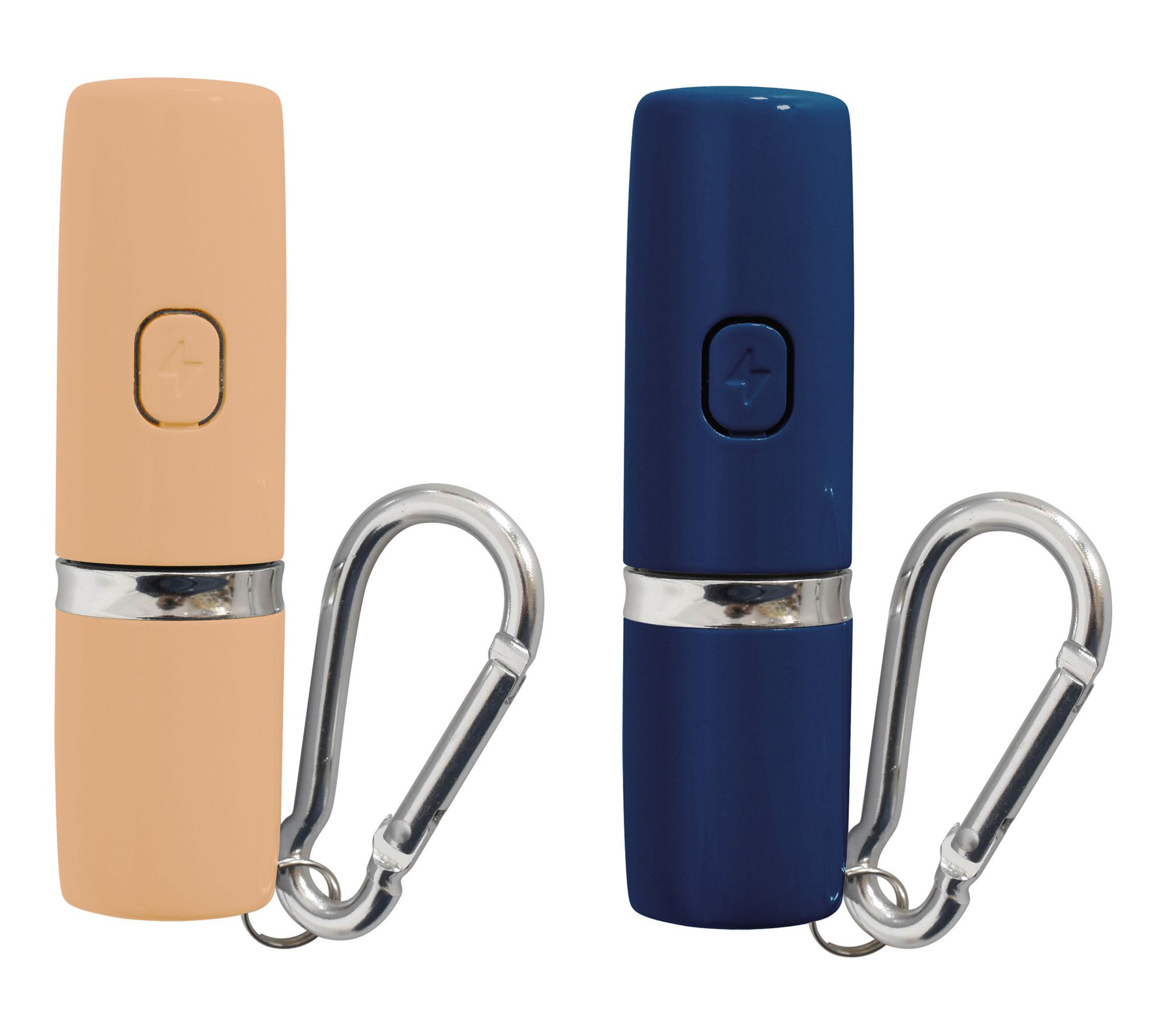 SecureBrite Set of 2 Rechargeable Lipstick Alarms w/ Light