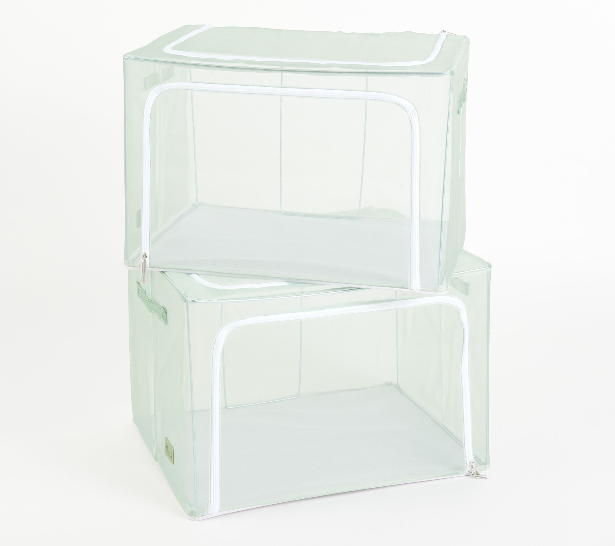 "As Is" Periea Set of 2 Large Collapsible Mesh Storage Boxes