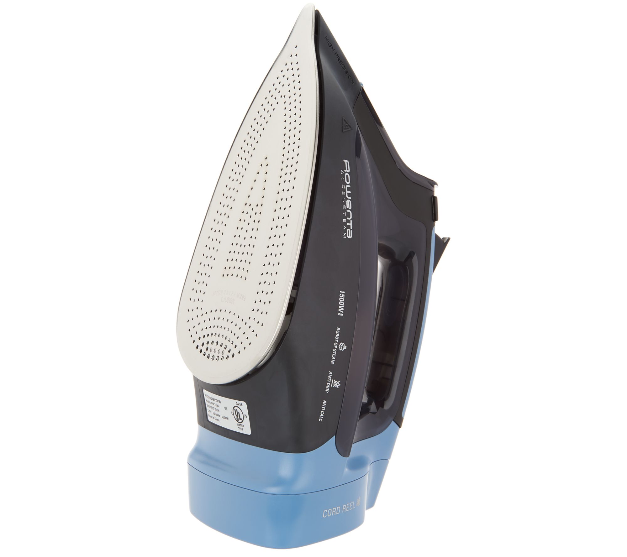 Rowenta Access Steam 1500W Cord Reel Iron with Laser Soleplate