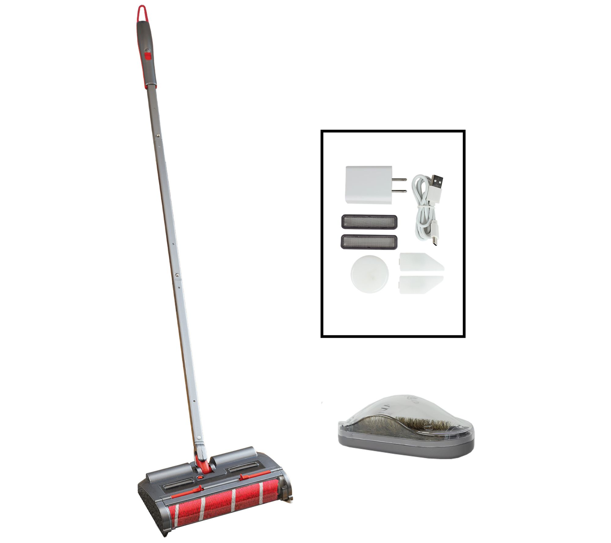 Voom Deluxe Cordless Power Sweeper with Mini Sweeper