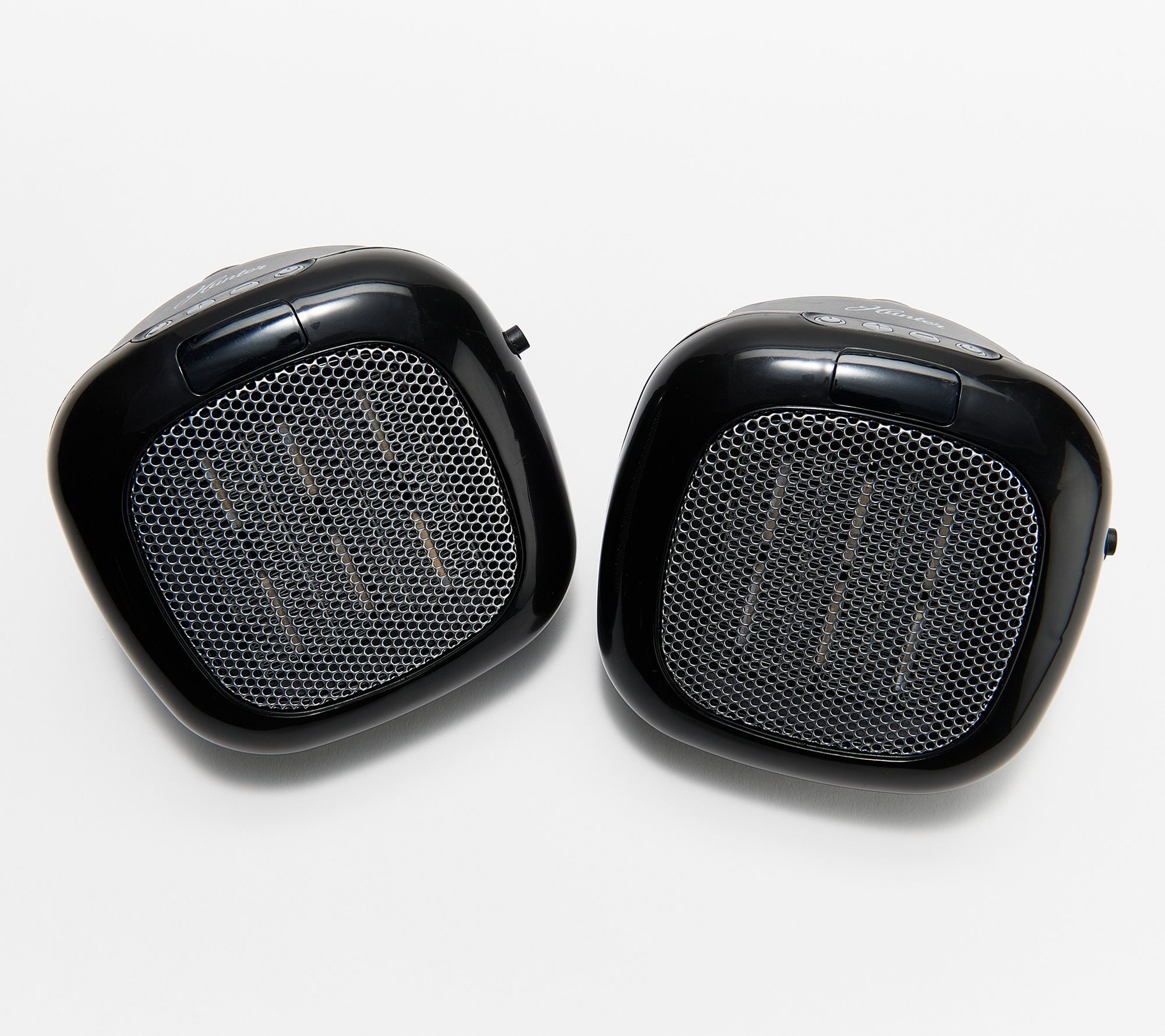 "As Is" Hunter Set of 2 Wall Outlet Space Heaters with Timer