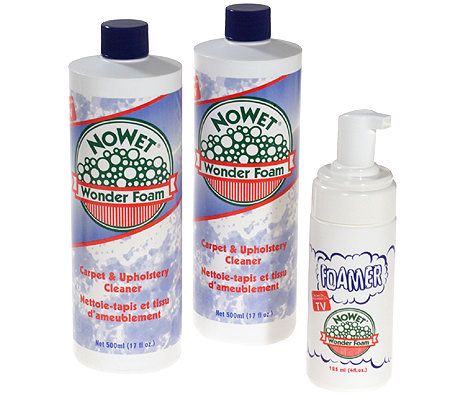 Original NoWet Wonder Foam Carpet Upholstery Cleaner 12 oz bottle