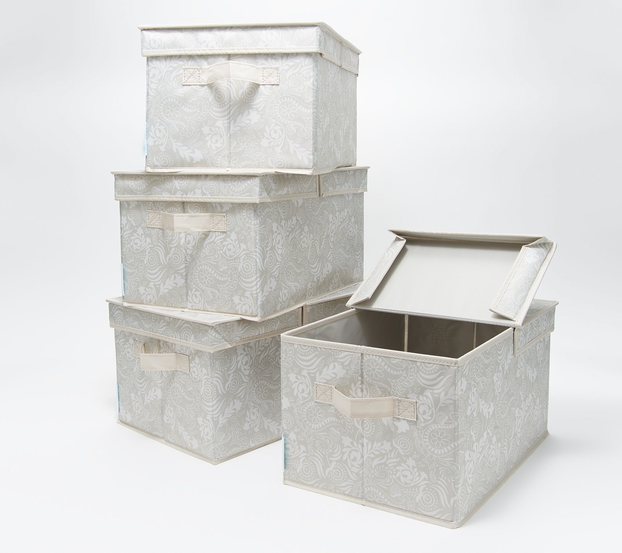 WeThinkStorage Set of 4 Collapsible Medium Storage Bins