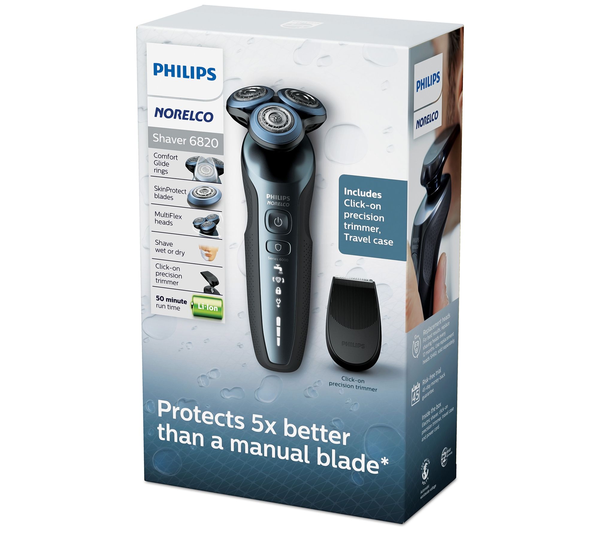 Customer Reviews: Philips Norelco Series 5000 Wet/Dry Electric Shaver Black  S5590/81 - Best Buy