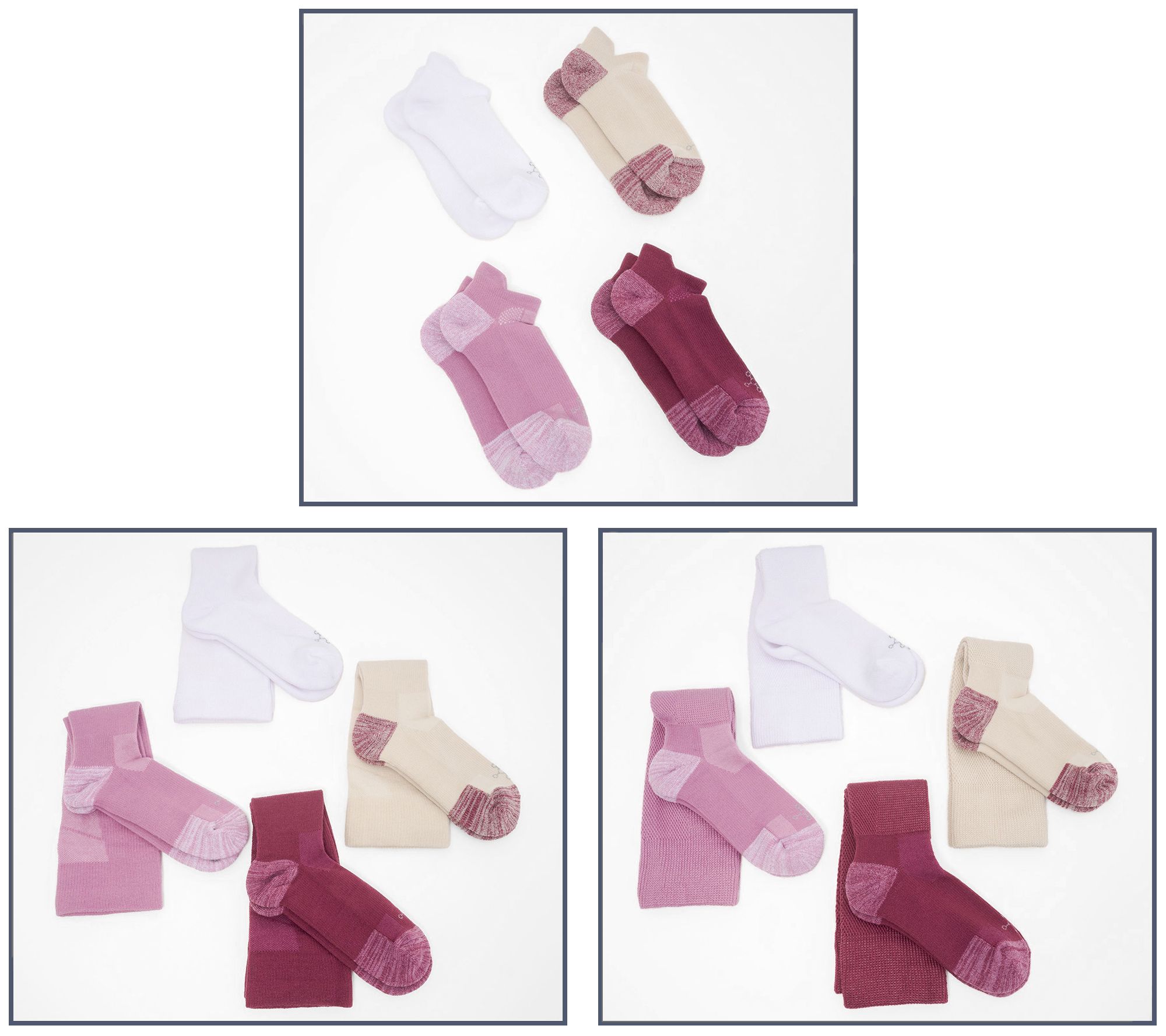  Tommie Copper 4 Pack Easy Fit Compression Socks - V89876